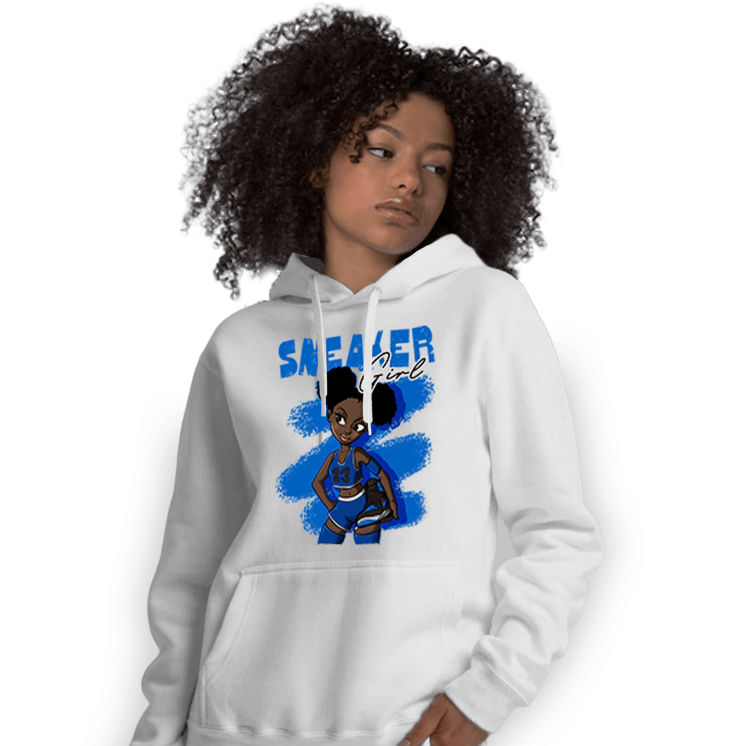 Royal Reimagined 1s Hoodie Match Black Sneaker Girl - NastyJamz