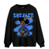 University Blue Toe 1s Sweatshirt Match Black Sneaker Girl - NastyJamz