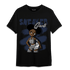 White Navy 3s T Shirt Match Black Sneaker Girl - NastyJamz