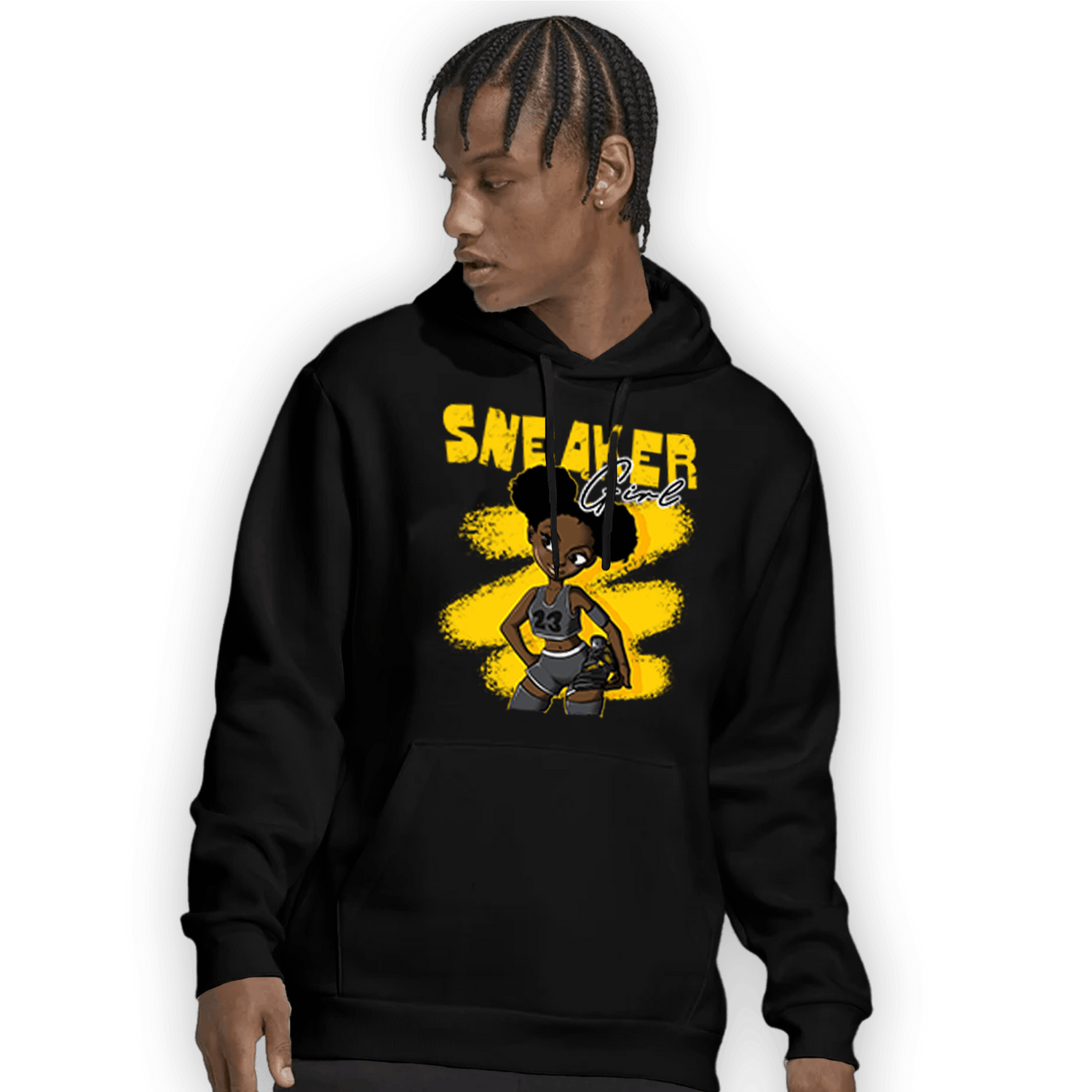Thunder 4s Hoodie Match Black Sneaker Girl - NastyJamz