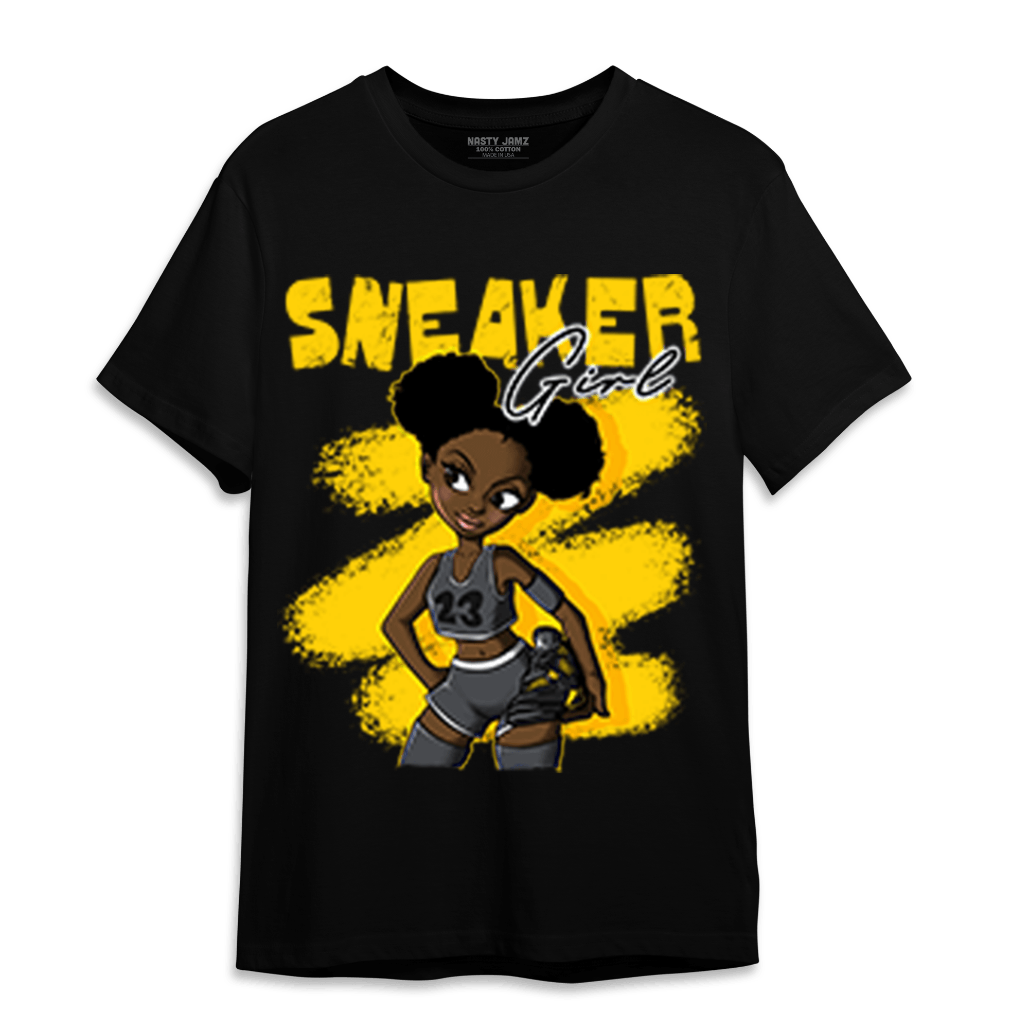 Thunder 4s T Shirt Match Black Sneaker Girl - NastyJamz