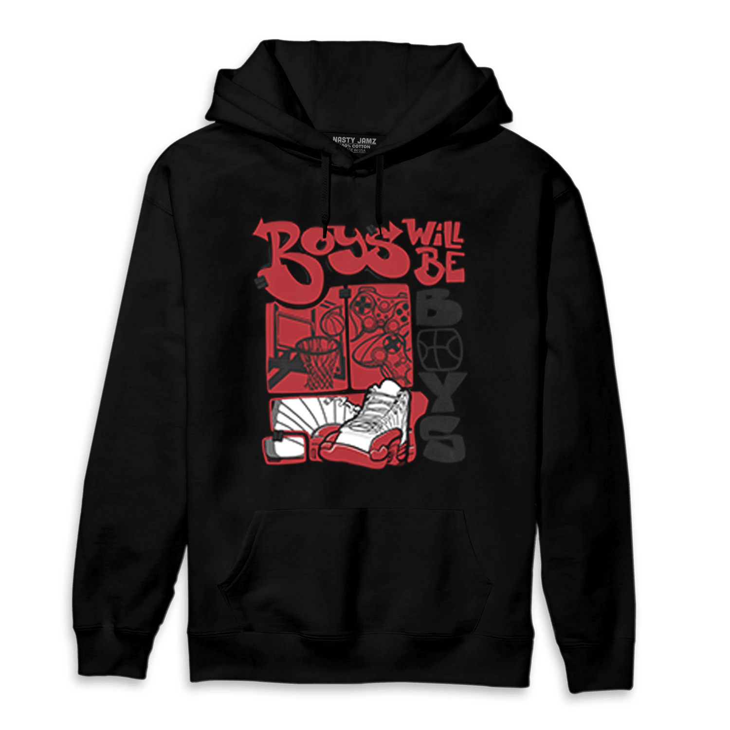 Cherry 12s Hoodie Match Boys Will Be Boys - NastyJamz