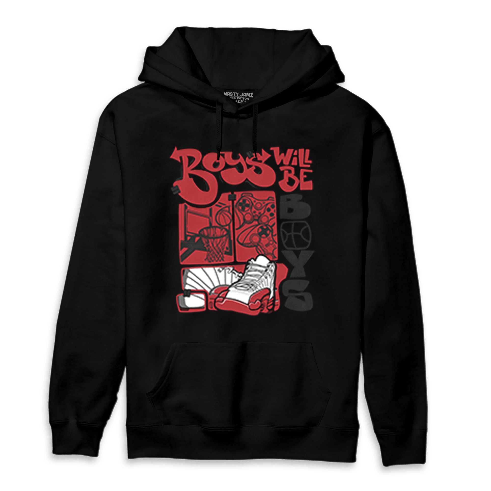 Cherry 12s Hoodie Match Boys Will Be Boys - NastyJamz