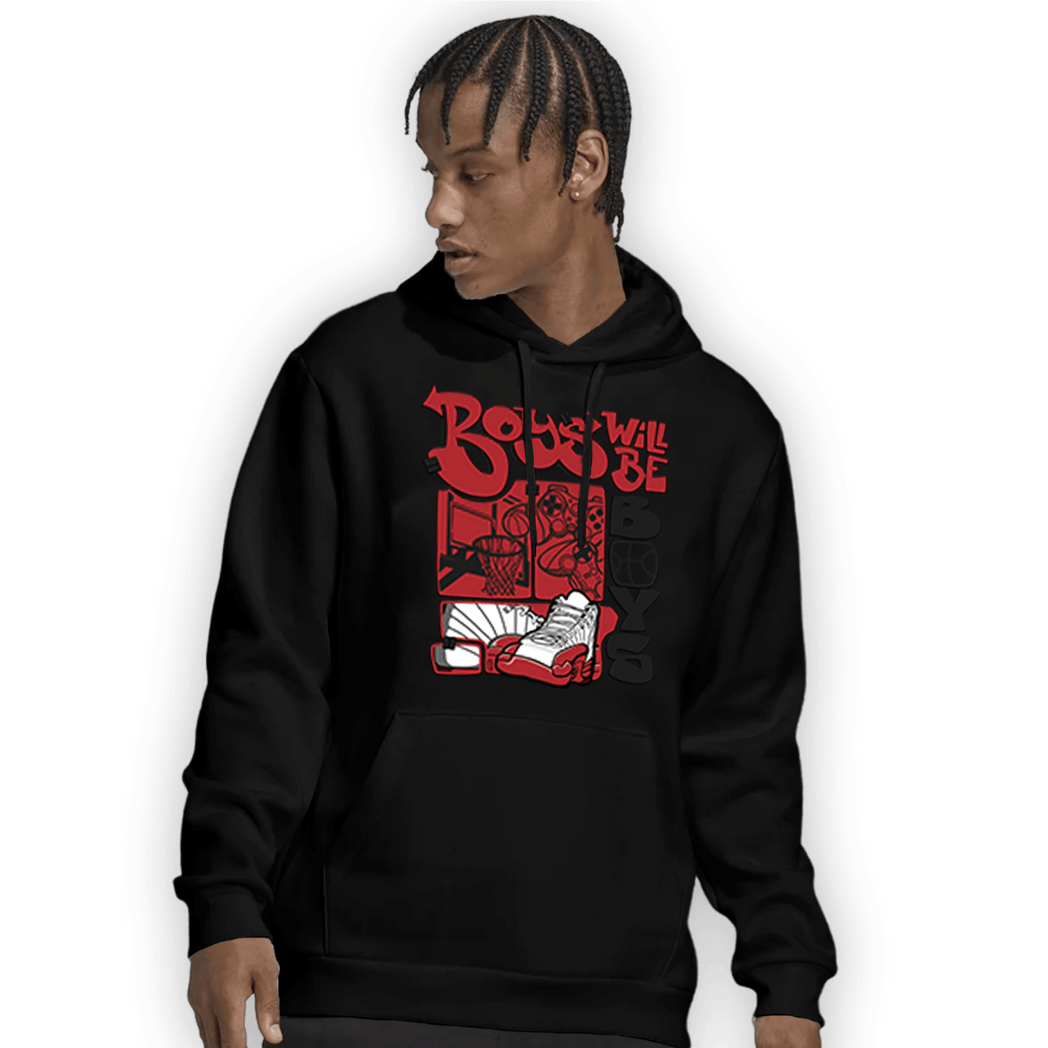 Cherry 12s Hoodie Match Boys Will Be Boys - NastyJamz