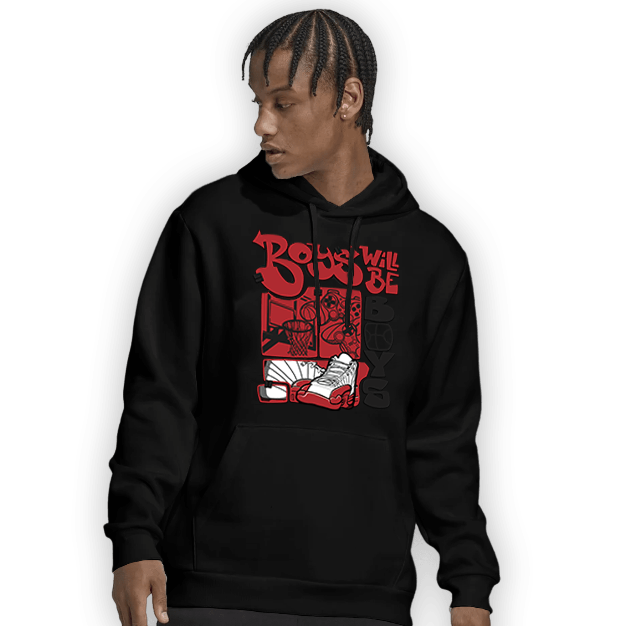 Cherry 12s Hoodie Match Boys Will Be Boys - NastyJamz