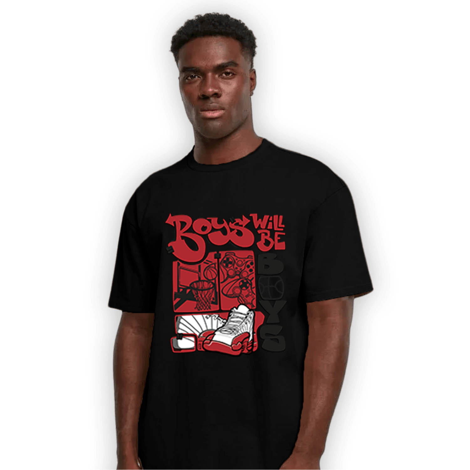 Cherry 12s T Shirt Match Boys Will Be Boys - NastyJamz