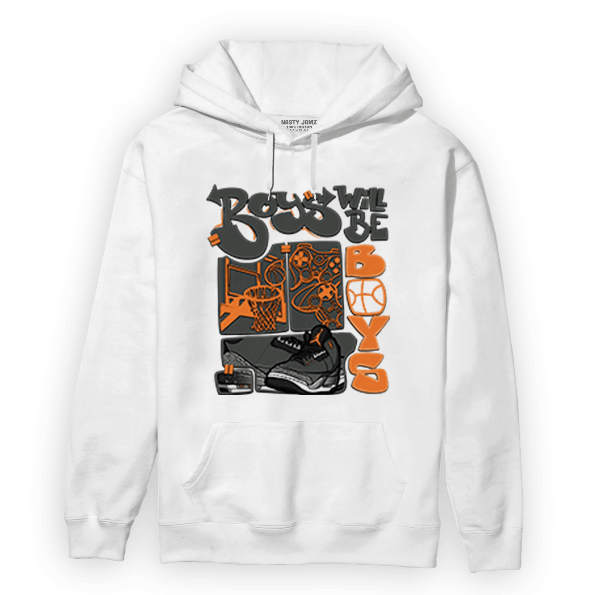 Fear Pack 3s Hoodie Match Boys Will Be Boys - NastyJamz