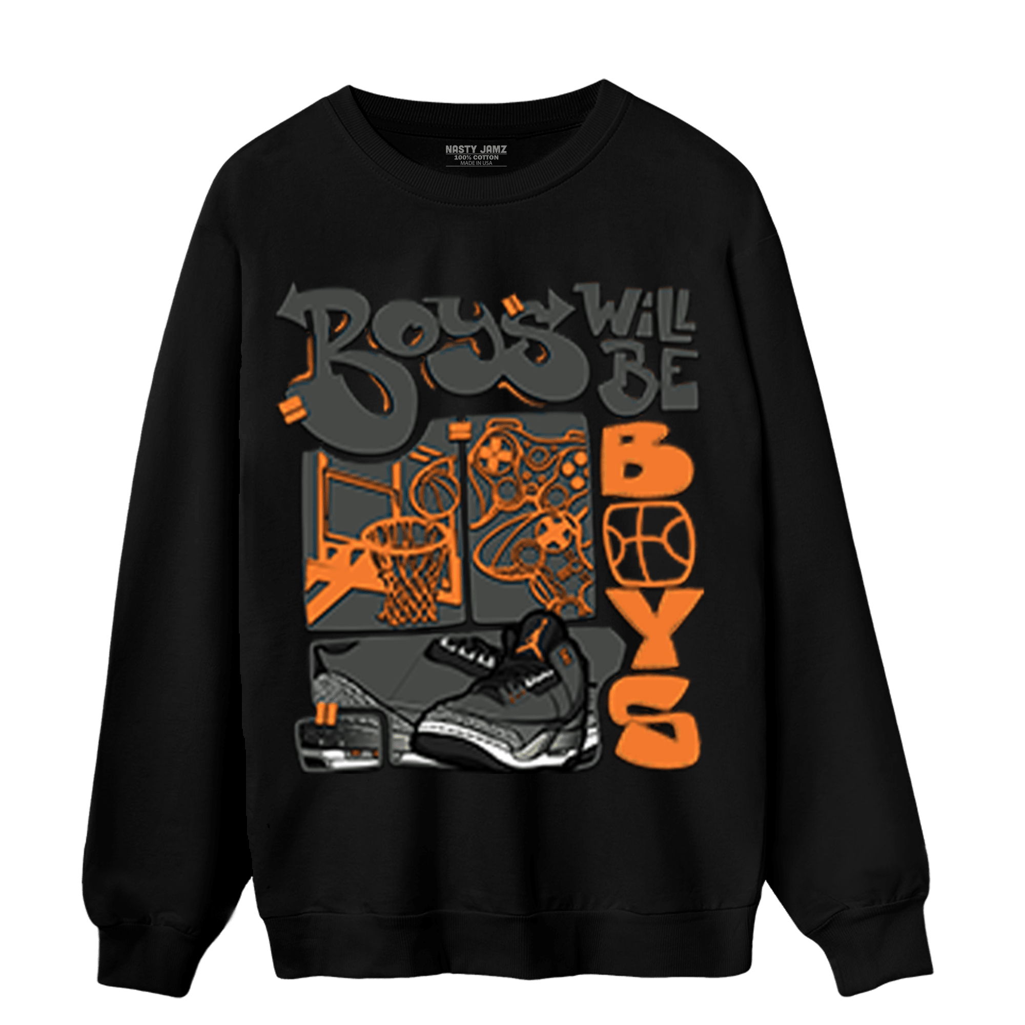 Fear Pack 3s Sweatshirt Match Boys Will Be Boys - NastyJamz