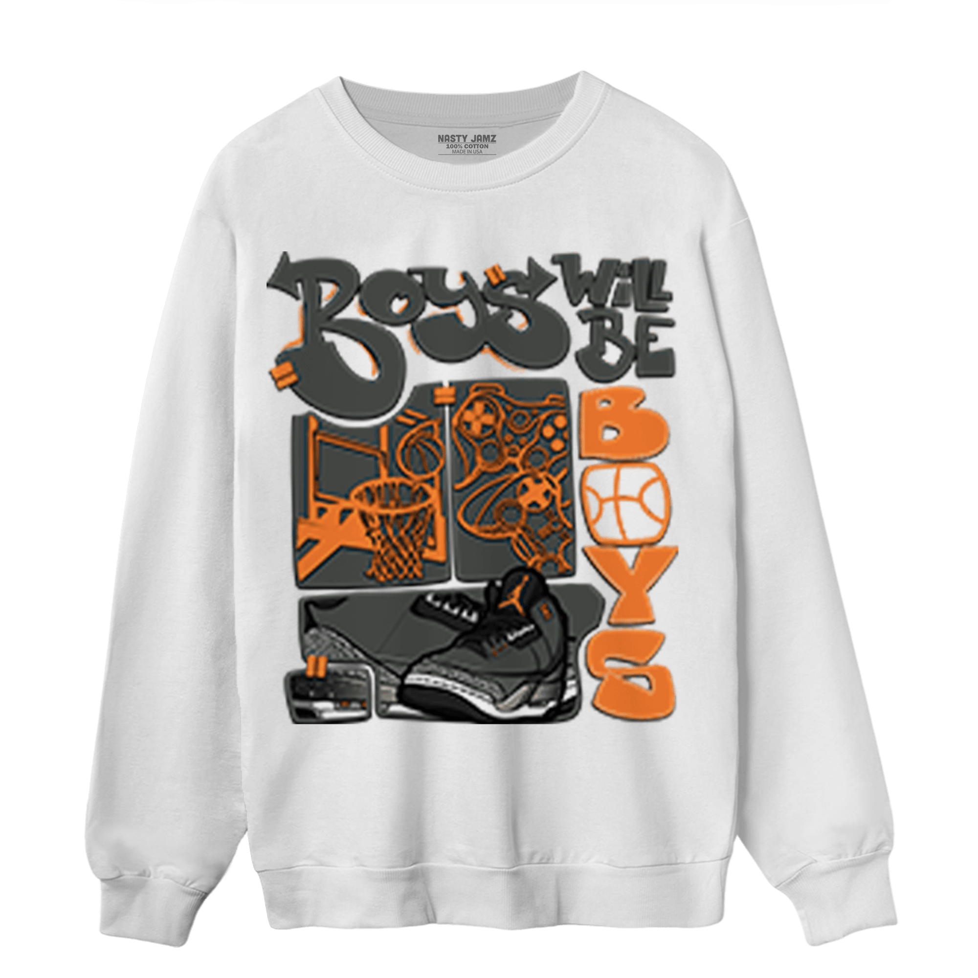 Fear Pack 3s Sweatshirt Match Boys Will Be Boys - NastyJamz