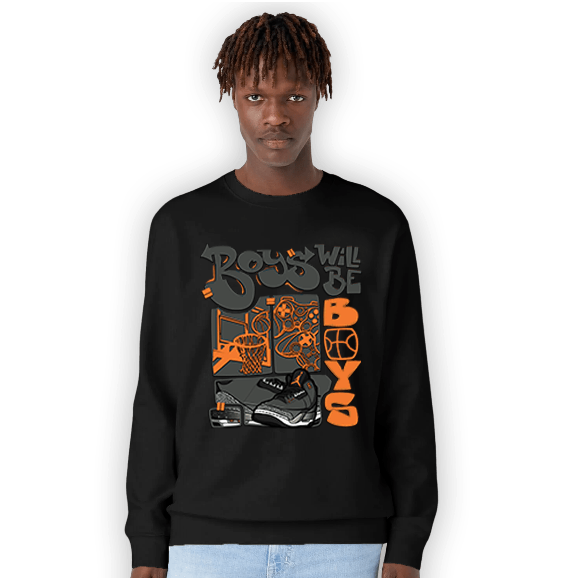 Fear Pack 3s Sweatshirt Match Boys Will Be Boys - NastyJamz