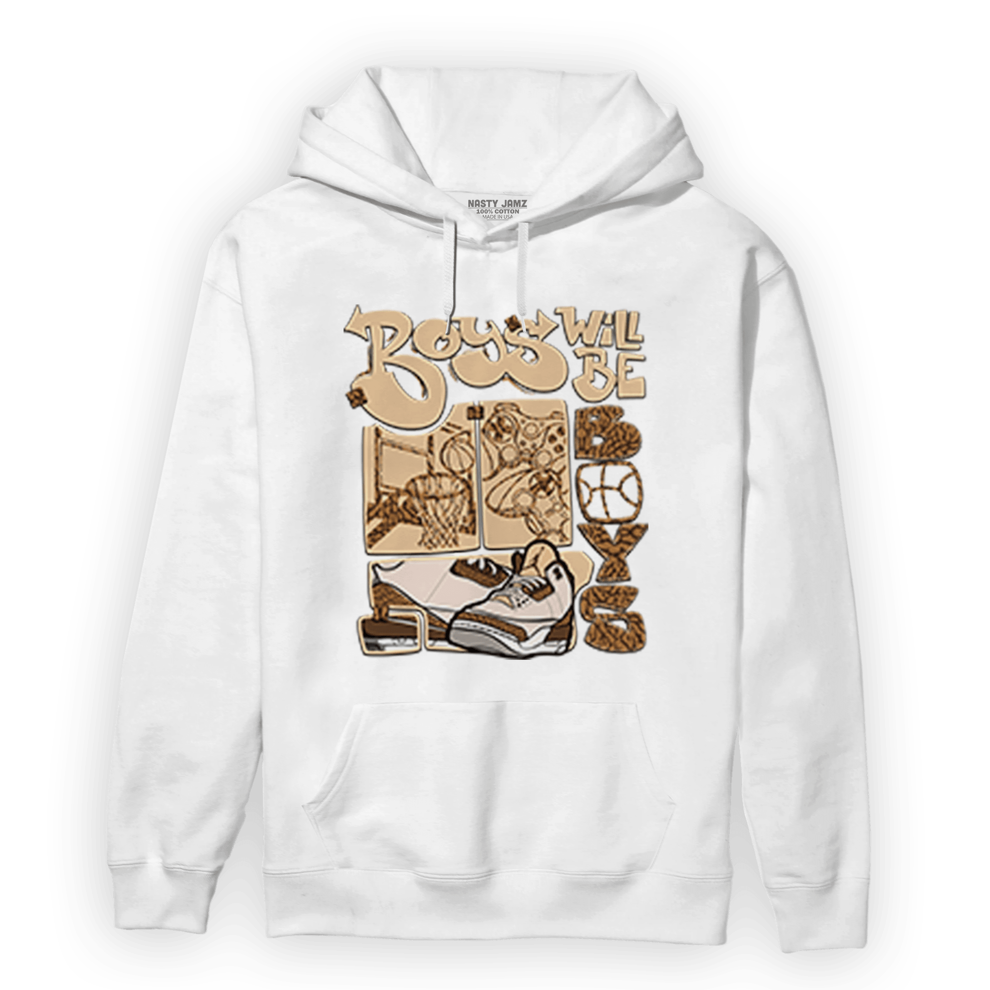 Palomino 3s Hoodie Match Boys Will Be Boys - NastyJamz