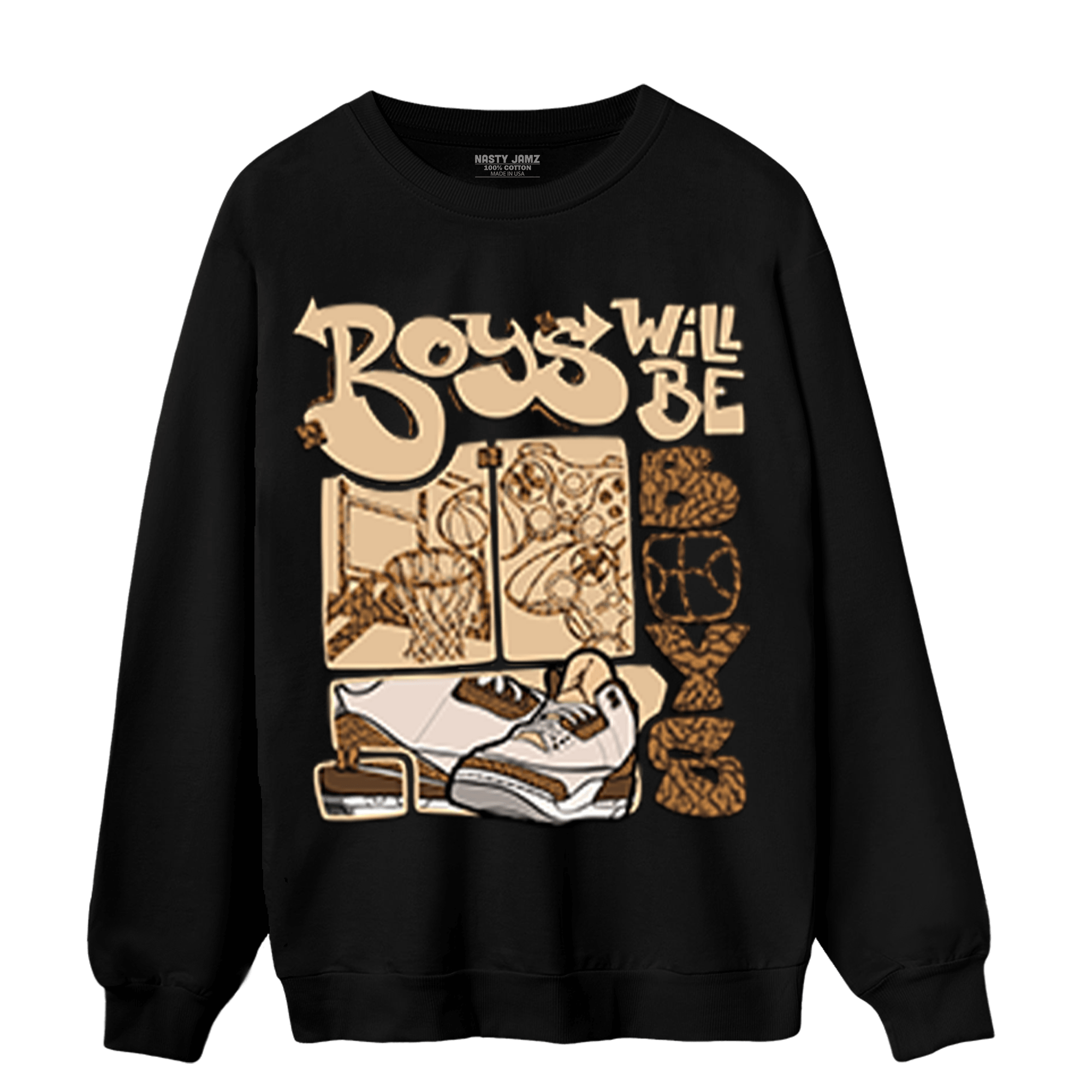 Palomino 3s Sweatshirt Match Boys Will Be Boys - NastyJamz