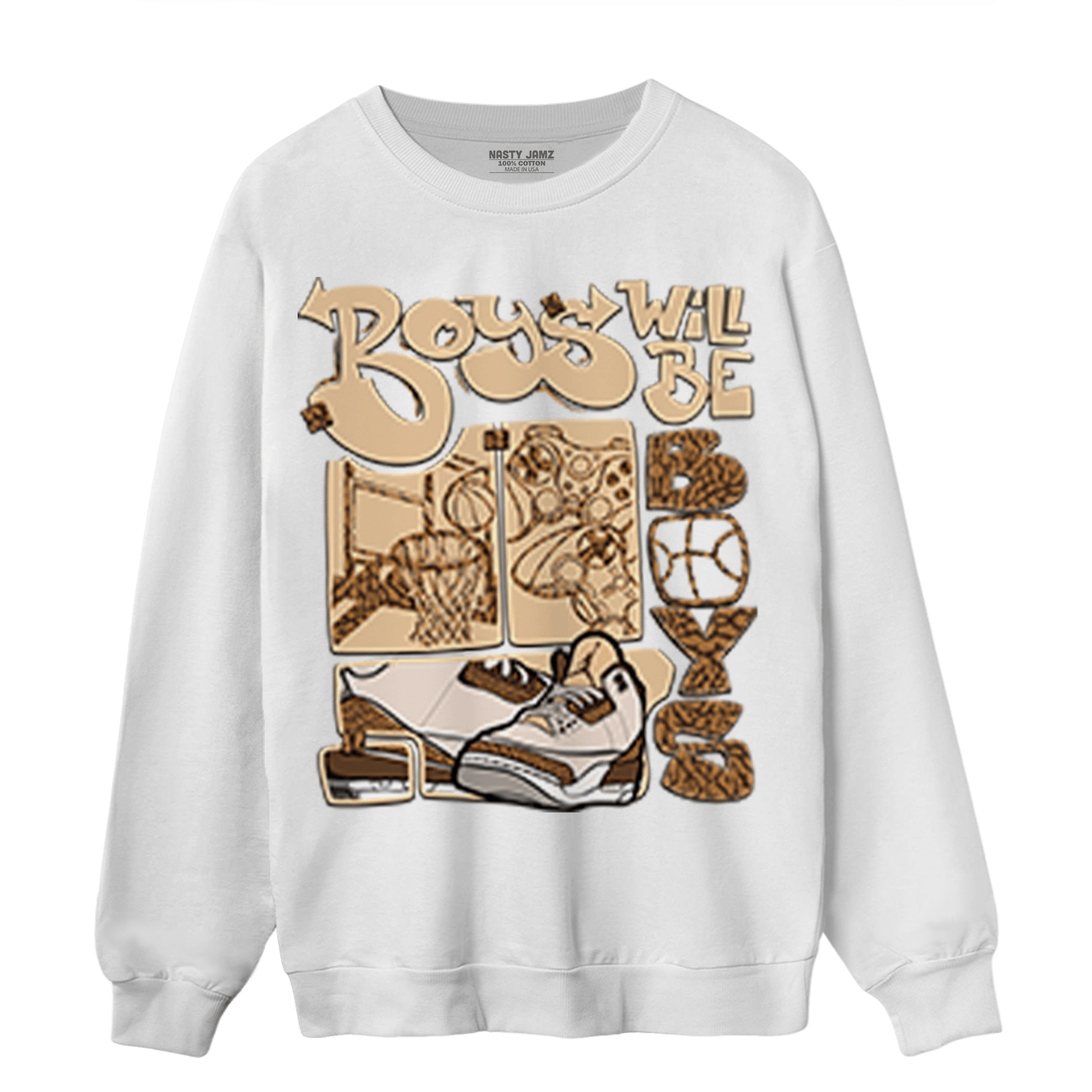 Palomino 3s Sweatshirt Match Boys Will Be Boys - NastyJamz