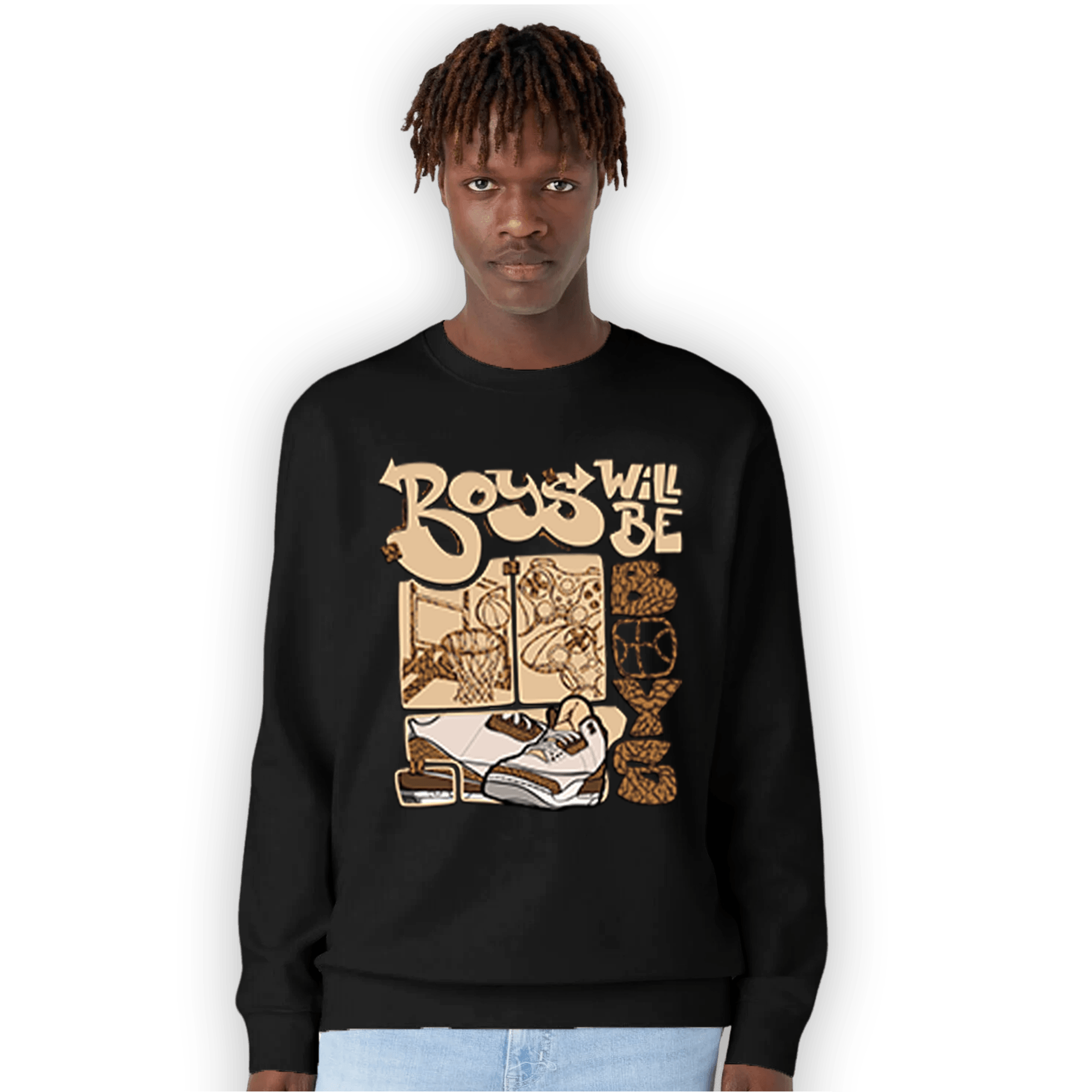 Palomino 3s Sweatshirt Match Boys Will Be Boys - NastyJamz