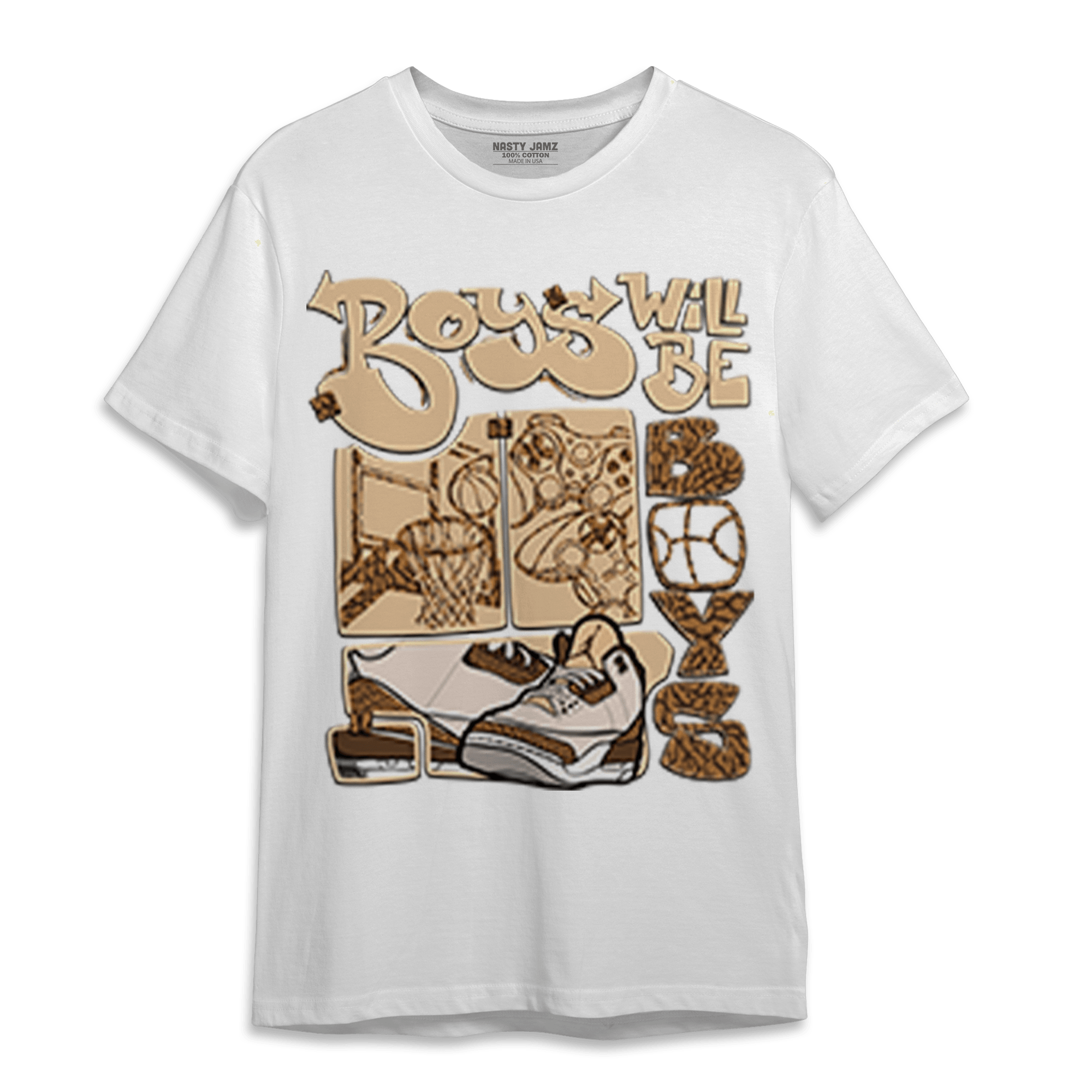 Palomino 3s T Shirt Match Boys Will Be Boys - NastyJamz