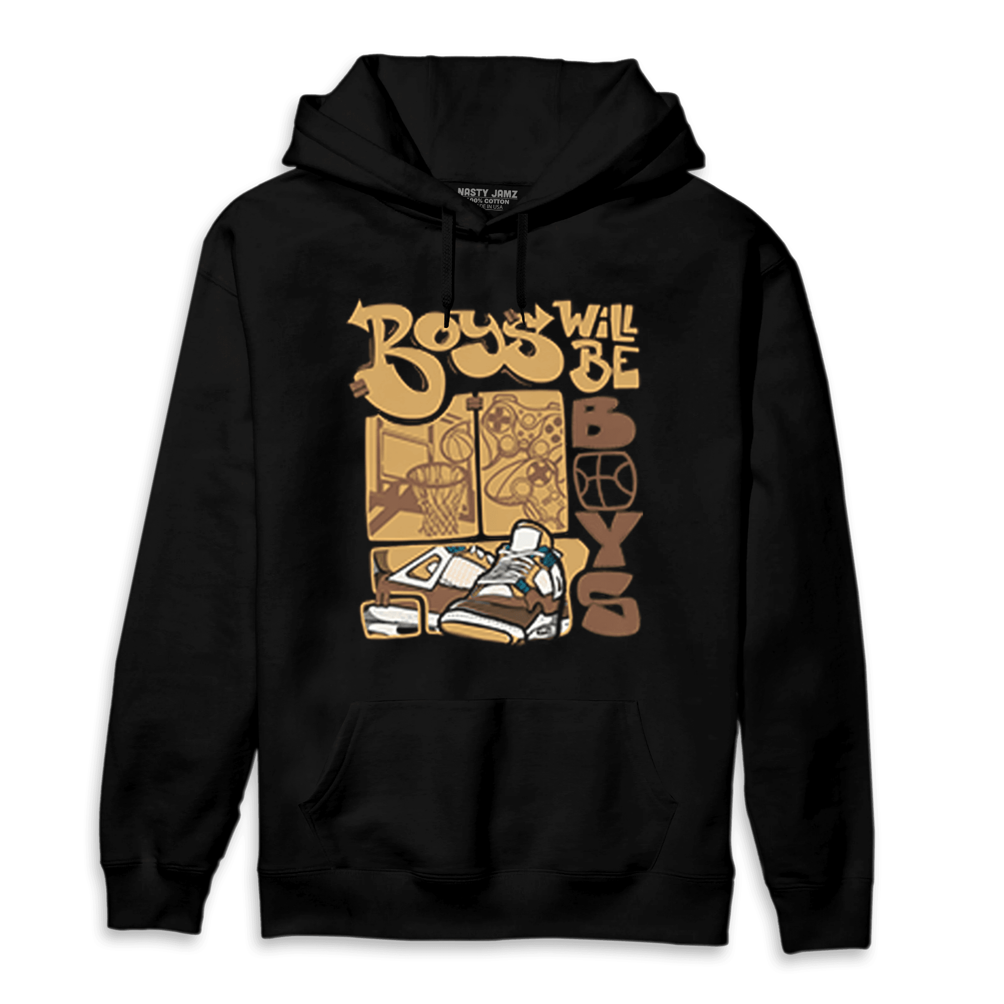 Cacao Wow 4s Hoodie Match Boys Will Be Boys - NastyJamz