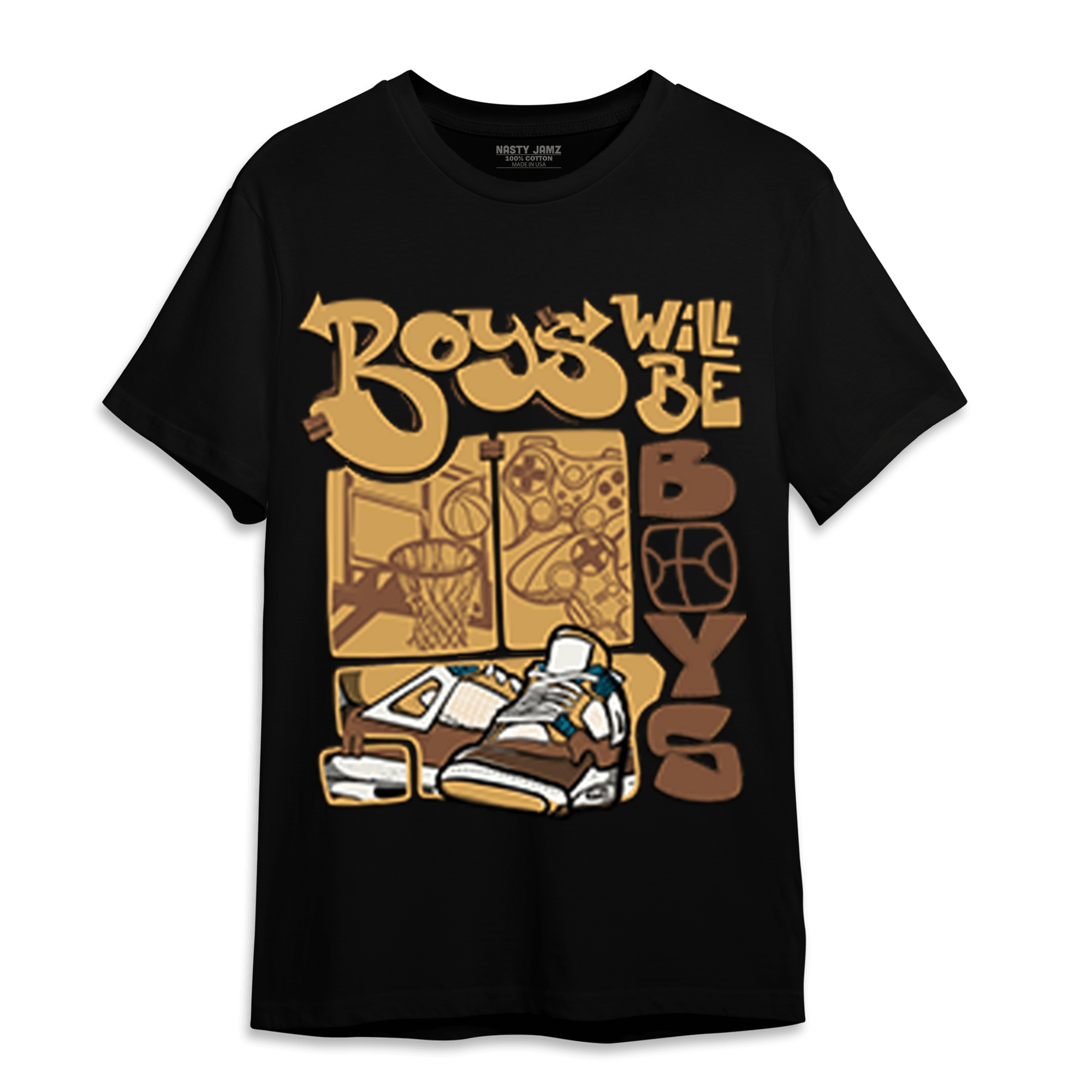 Cacao Wow 4s T Shirt Match Boys Will Be Boys - NastyJamz