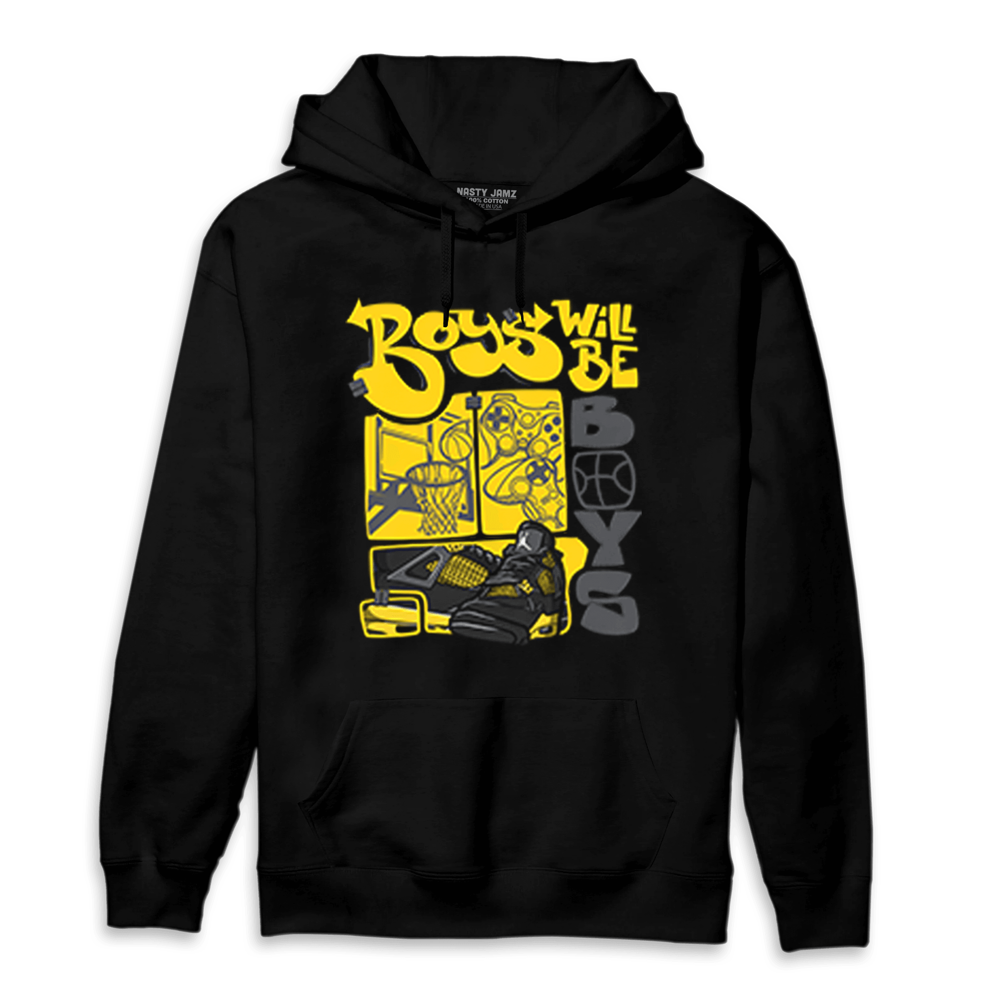 Thunder 4s Hoodie Match Boys Will Be Boys - NastyJamz