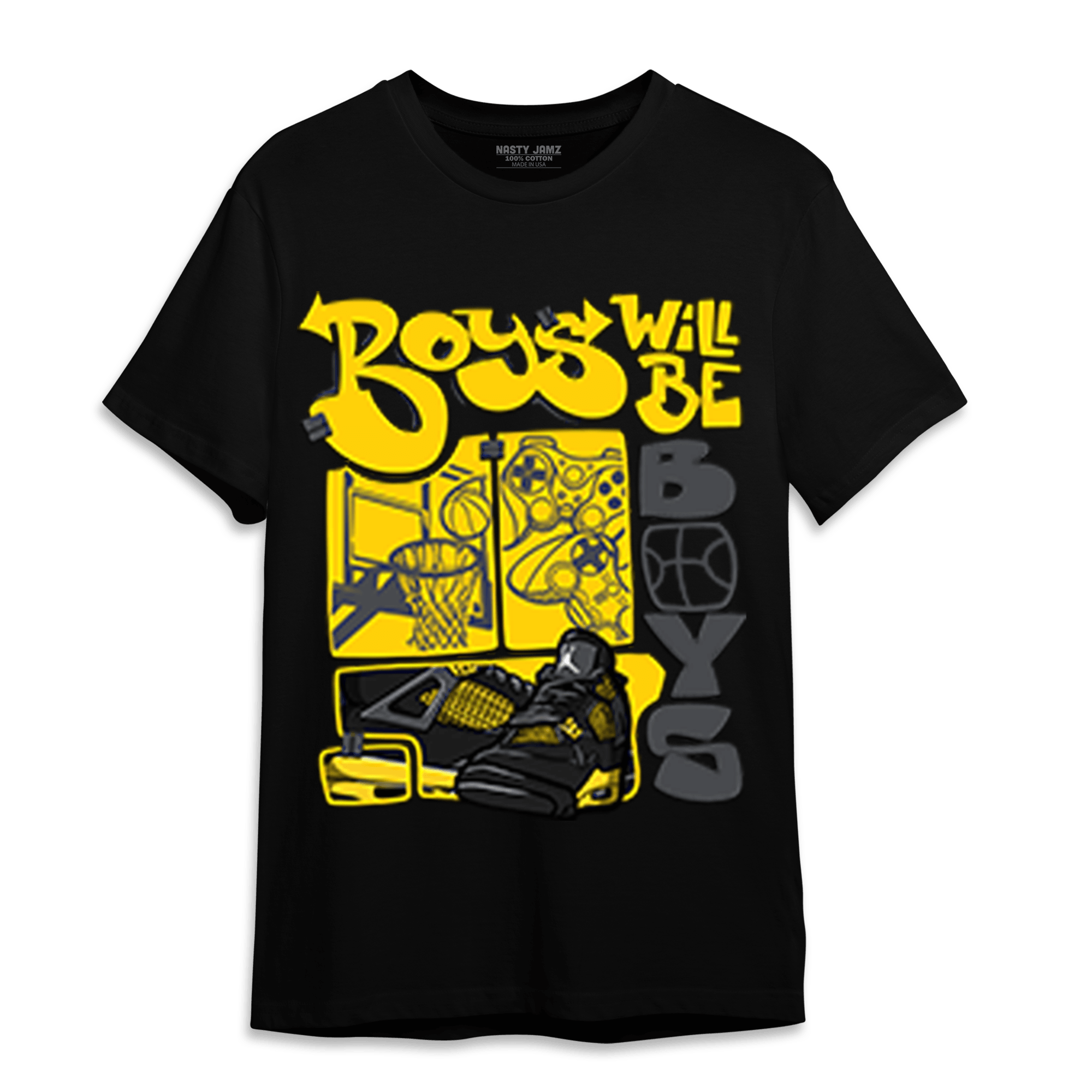 Thunder 4s T Shirt Match Boys Will Be Boys - NastyJamz