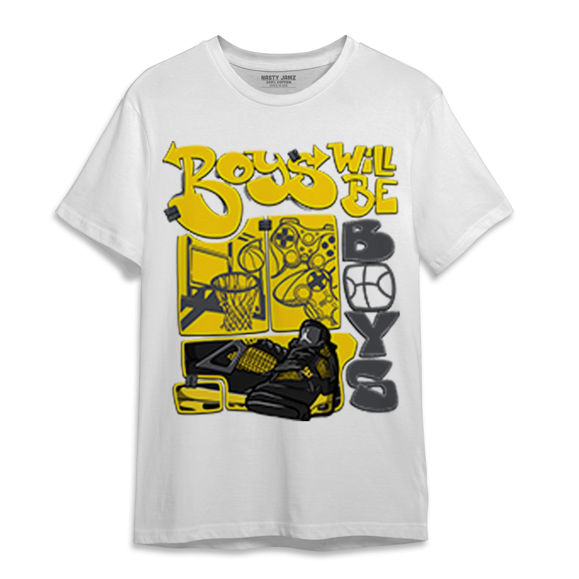 Thunder 4s T Shirt Match Boys Will Be Boys - NastyJamz