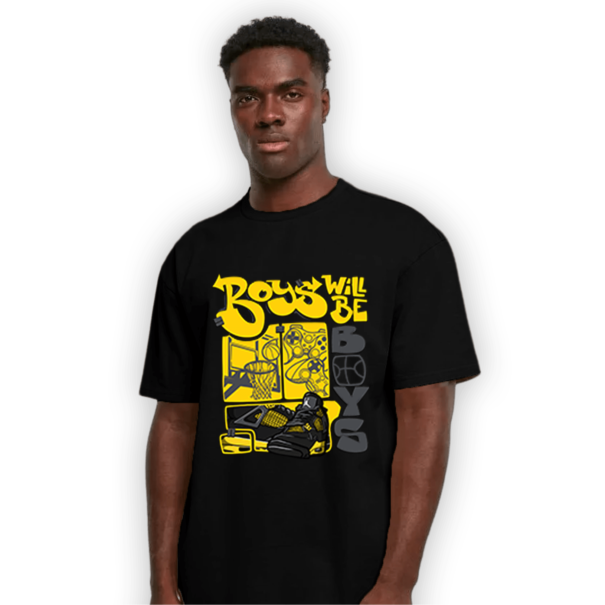 Thunder 4s T Shirt Match Boys Will Be Boys - NastyJamz