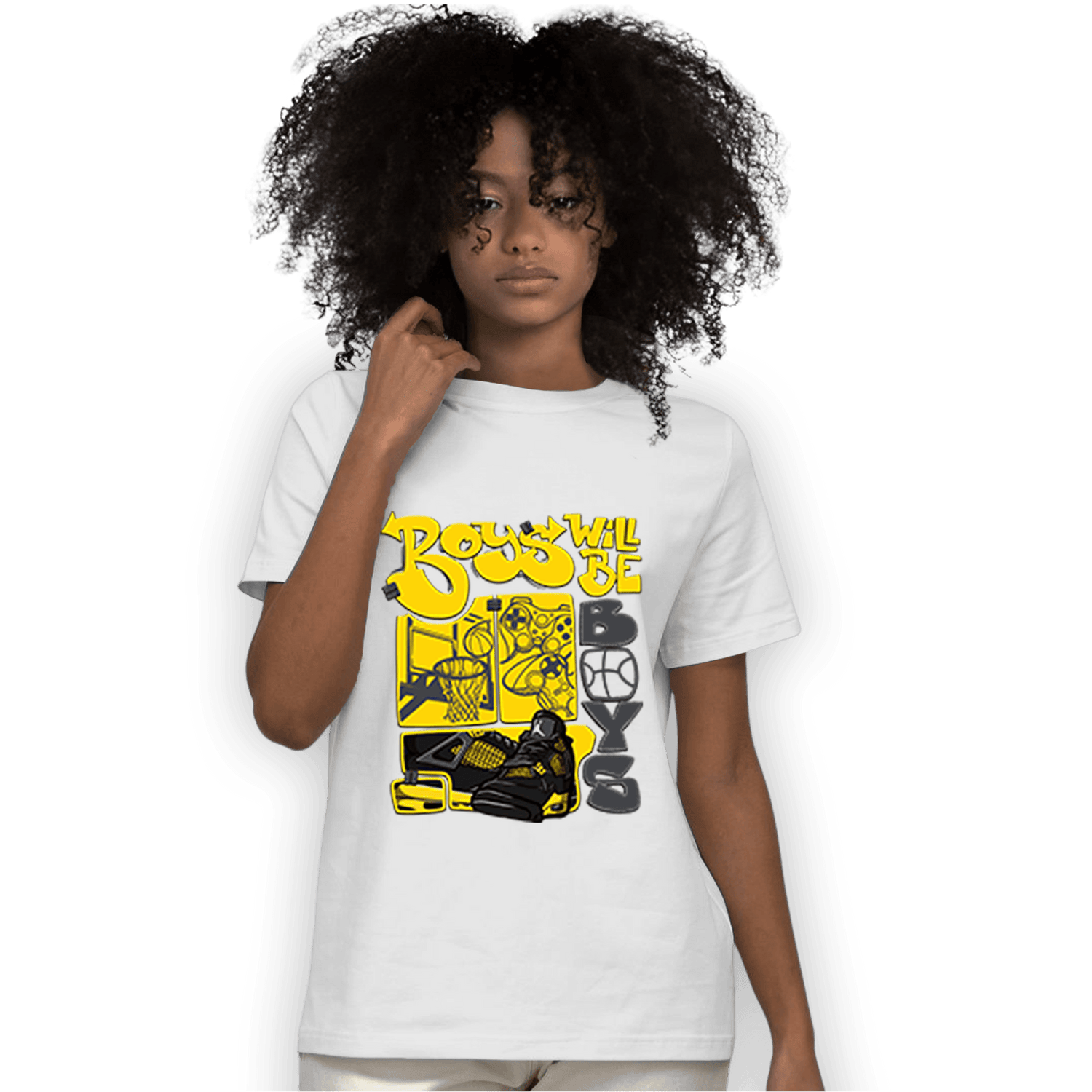 Thunder 4s T Shirt Match Boys Will Be Boys - NastyJamz
