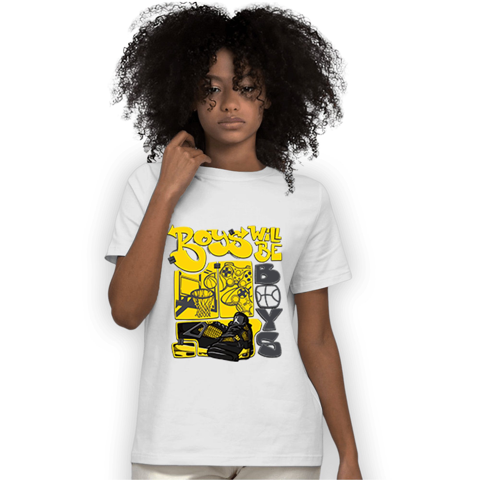 Thunder 4s T Shirt Match Boys Will Be Boys - NastyJamz
