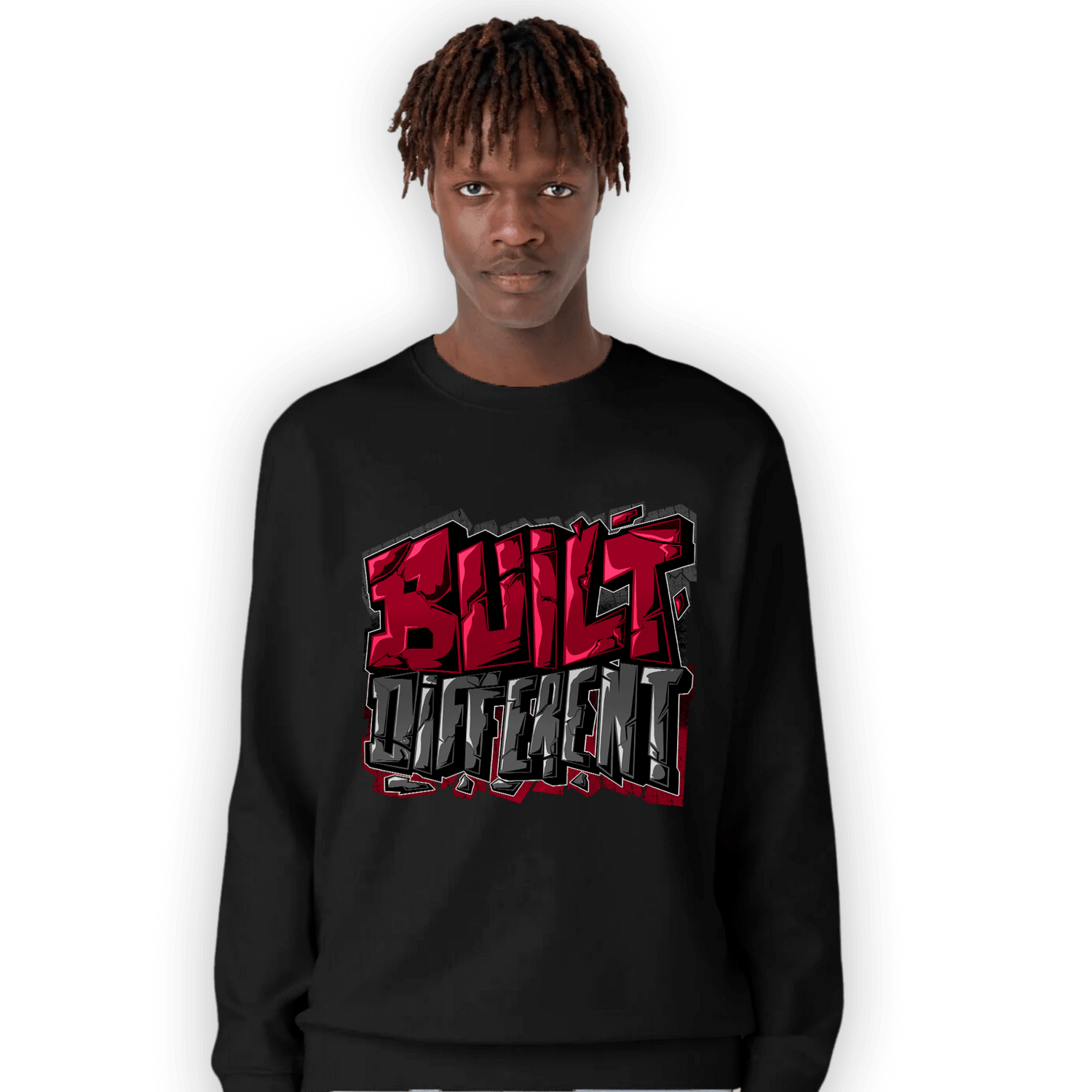 Cherry 12s Sweatshirt Match Built Different - NastyJamz