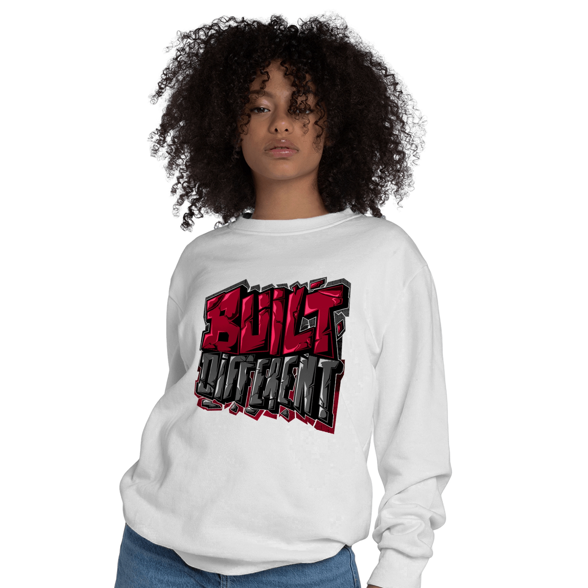 Cherry 12s Sweatshirt Match Built Different - NastyJamz