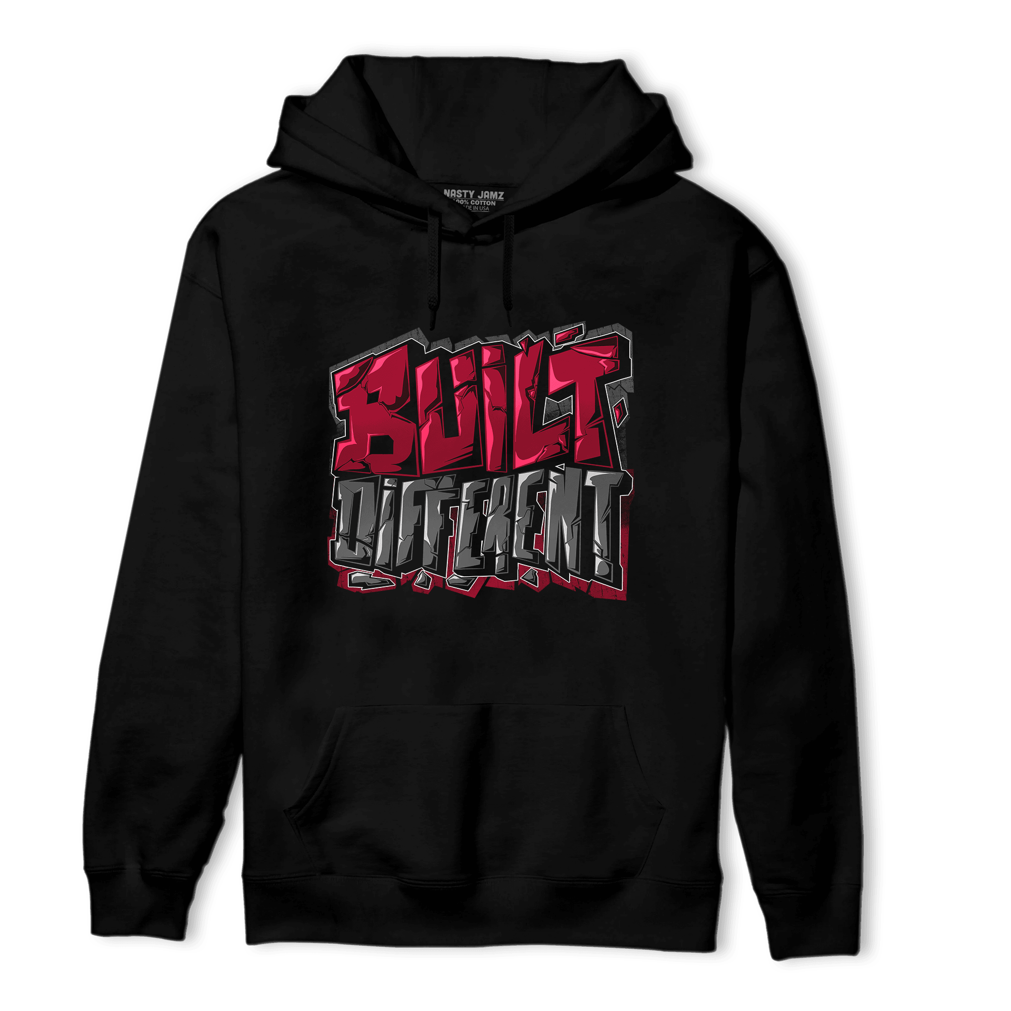 Cherry 12s Hoodie Match Built Different - NastyJamz