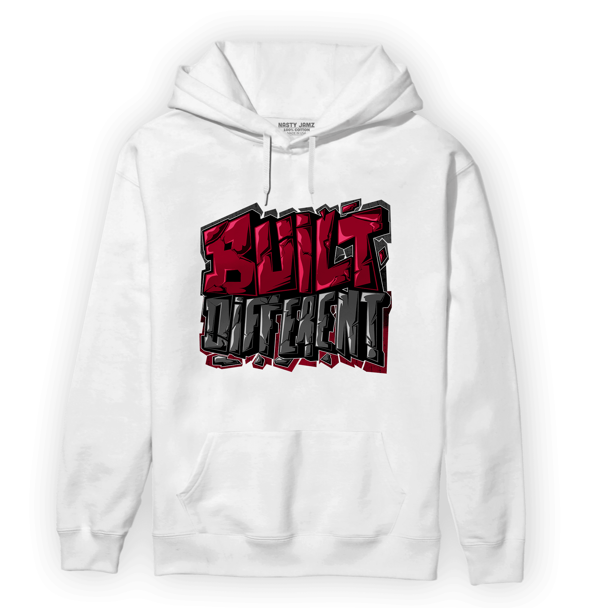 Cherry 12s Hoodie Match Built Different - NastyJamz
