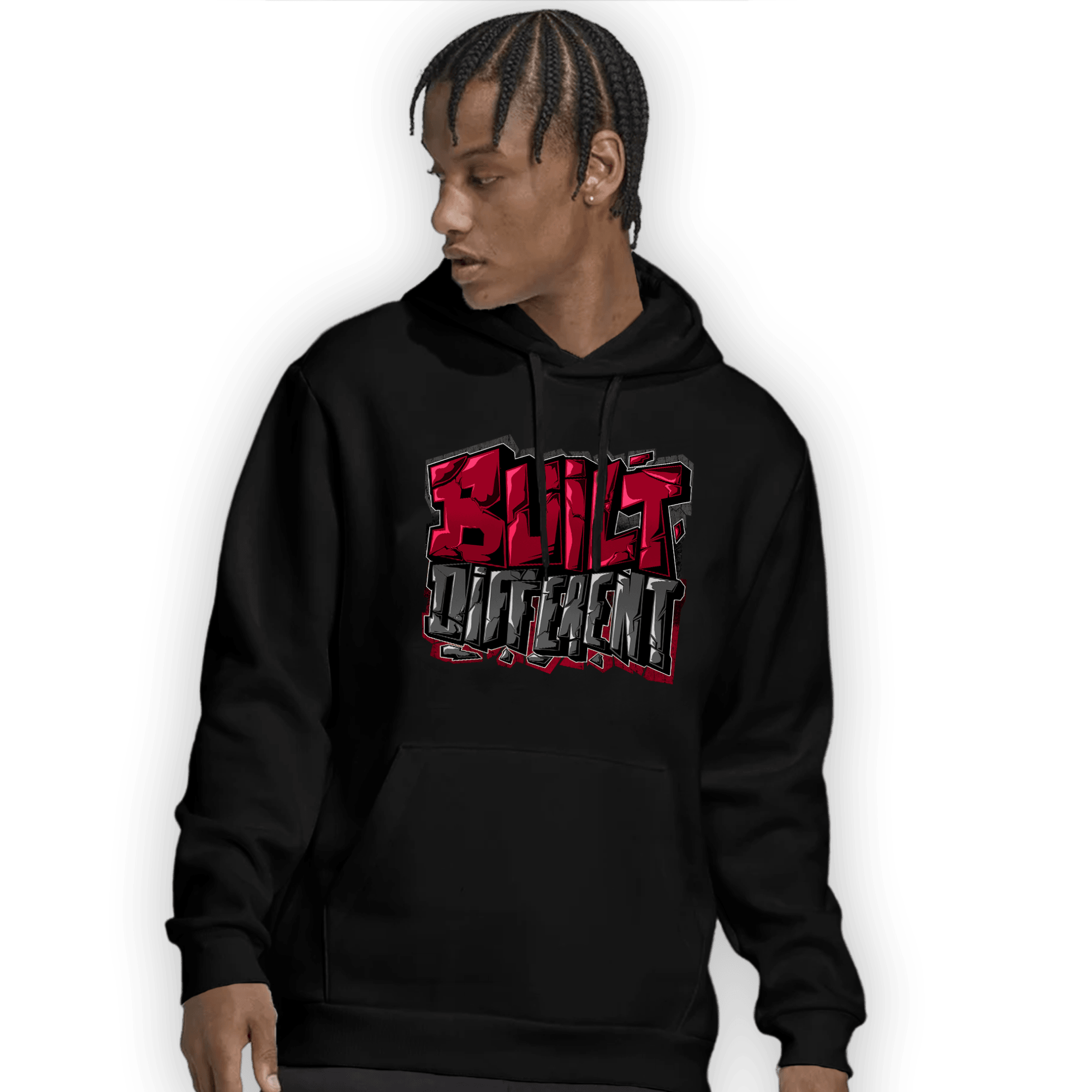 Cherry 12s Hoodie Match Built Different - NastyJamz