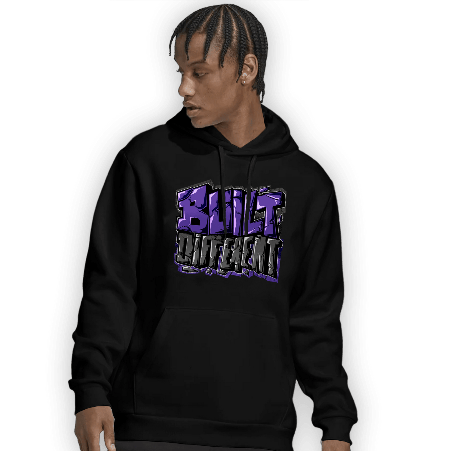 Field Purple 12s Hoodie Match Built Different - NastyJamz