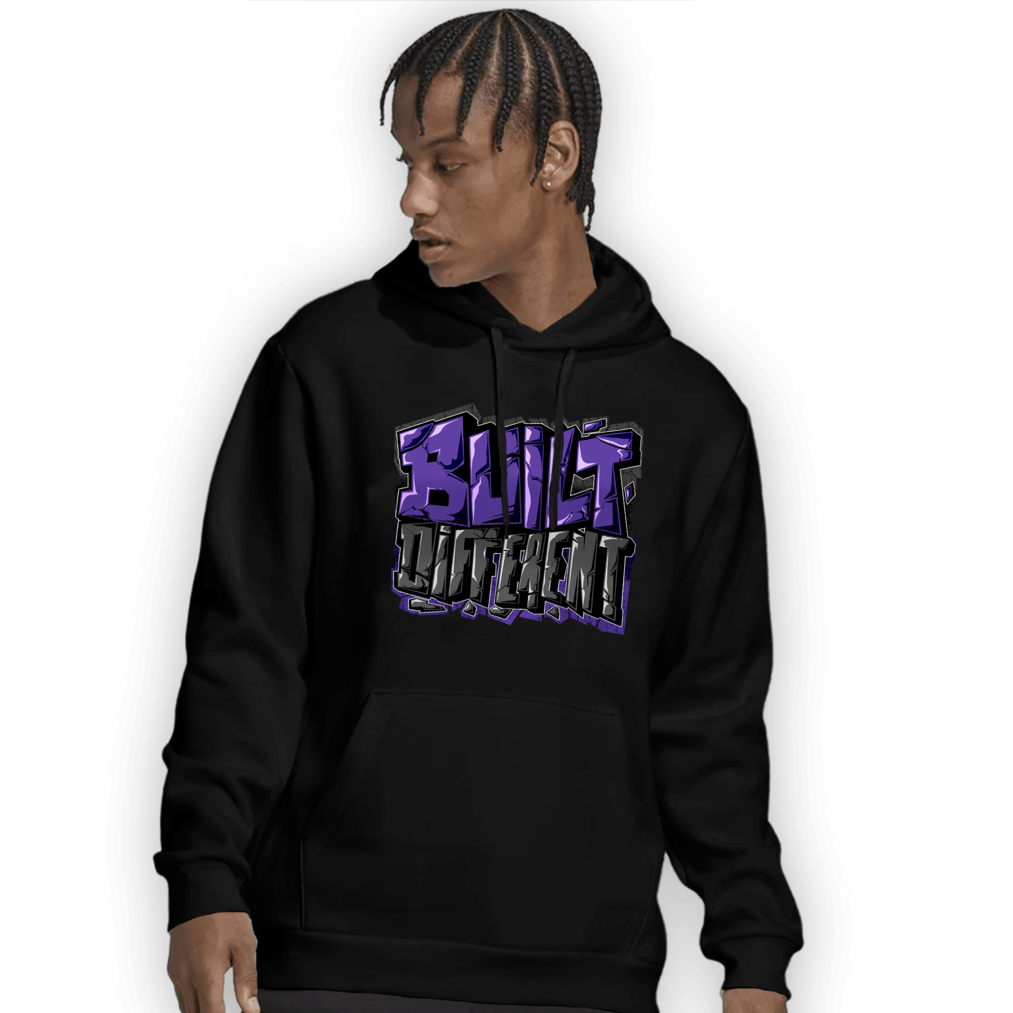 Field Purple 12s Hoodie Match Built Different - NastyJamz