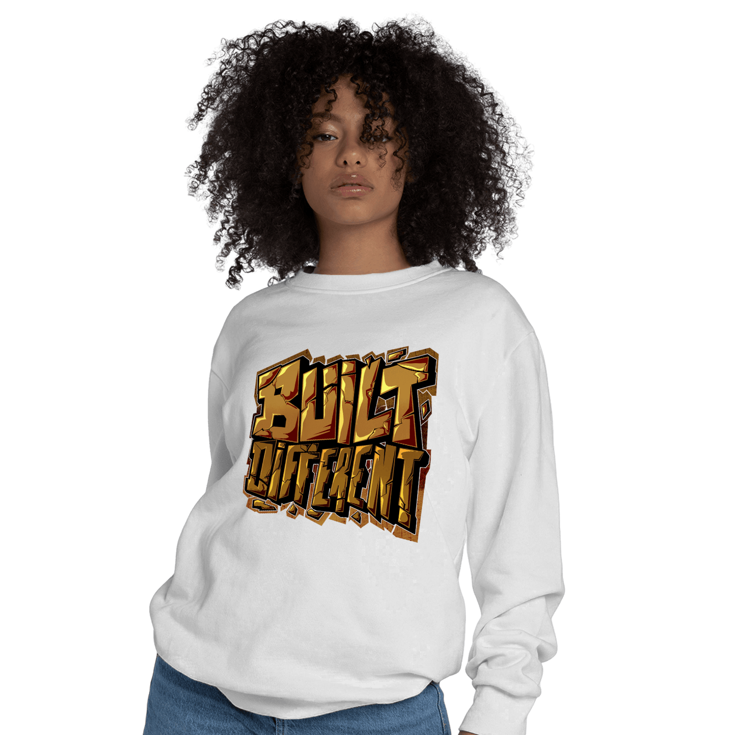 Wheat 13s Sweatshirt Match Built Different - NastyJamz