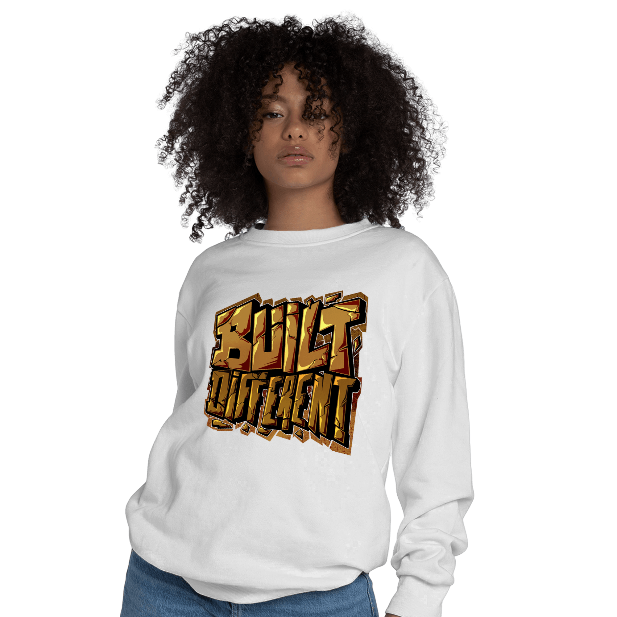 Wheat 13s Sweatshirt Match Built Different - NastyJamz