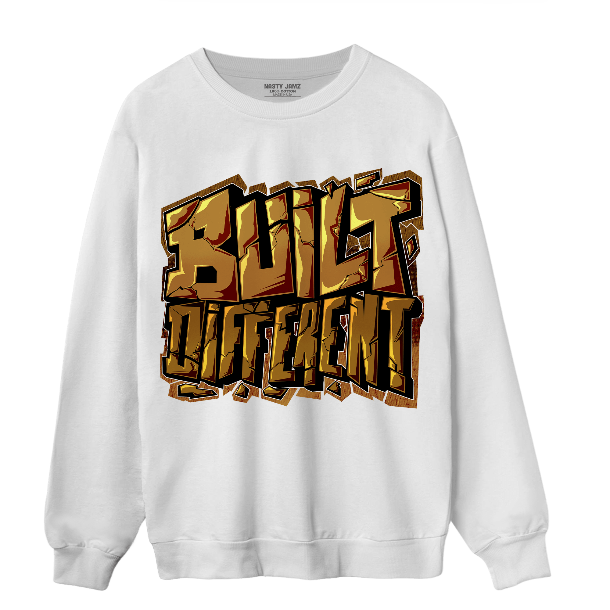 Wheat 13s Sweatshirt Match Built Different - NastyJamz