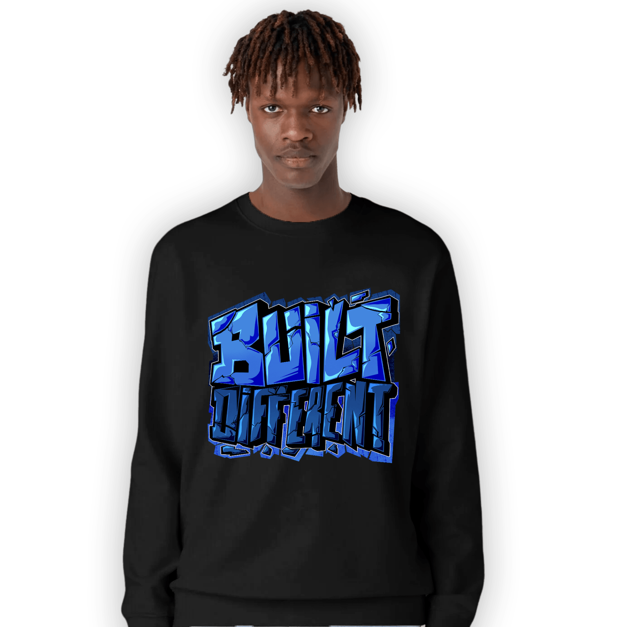 University Blue Toe 1s Sweatshirt Match Built Different - NastyJamz