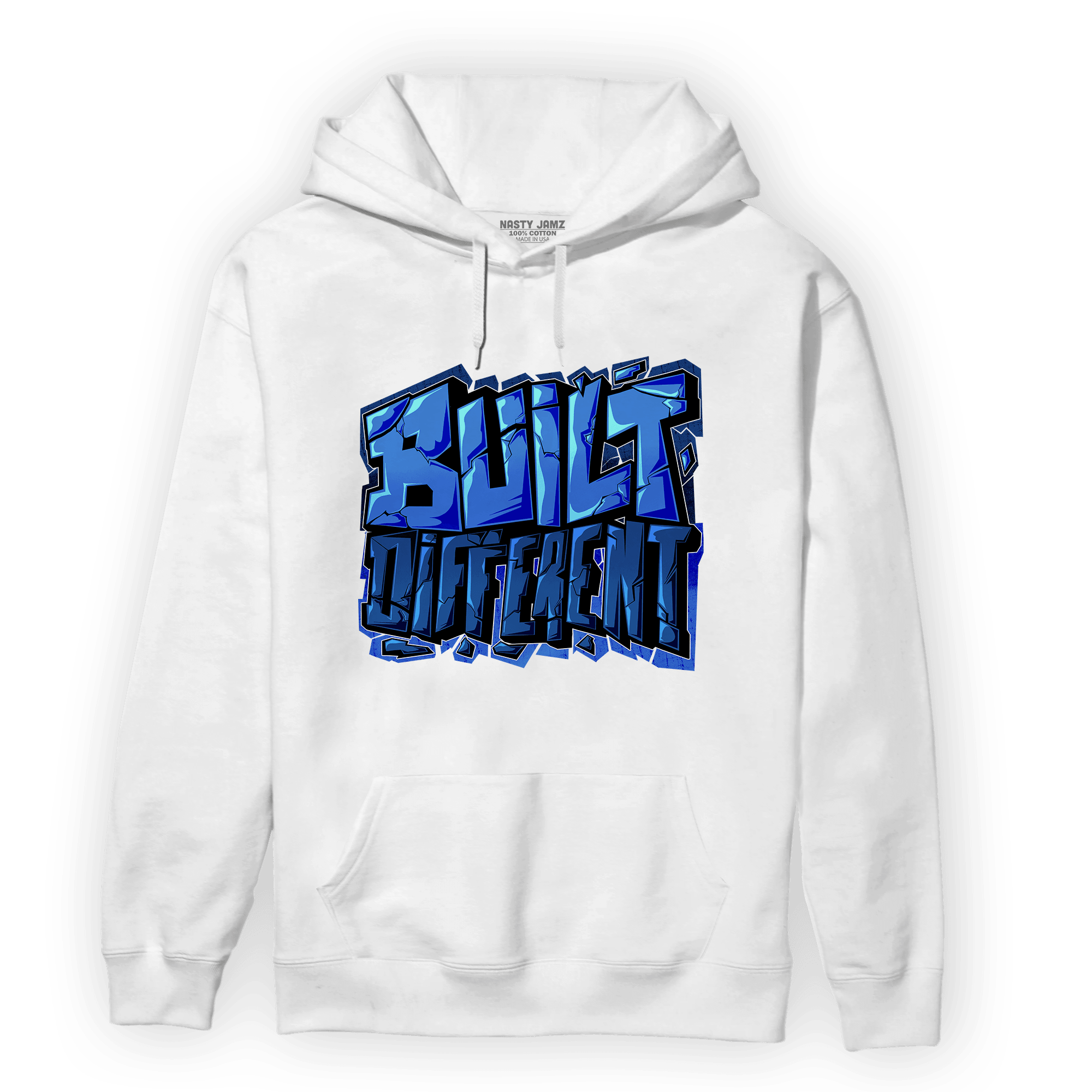 University Blue Toe 1s Hoodie Match Built Different - NastyJamz