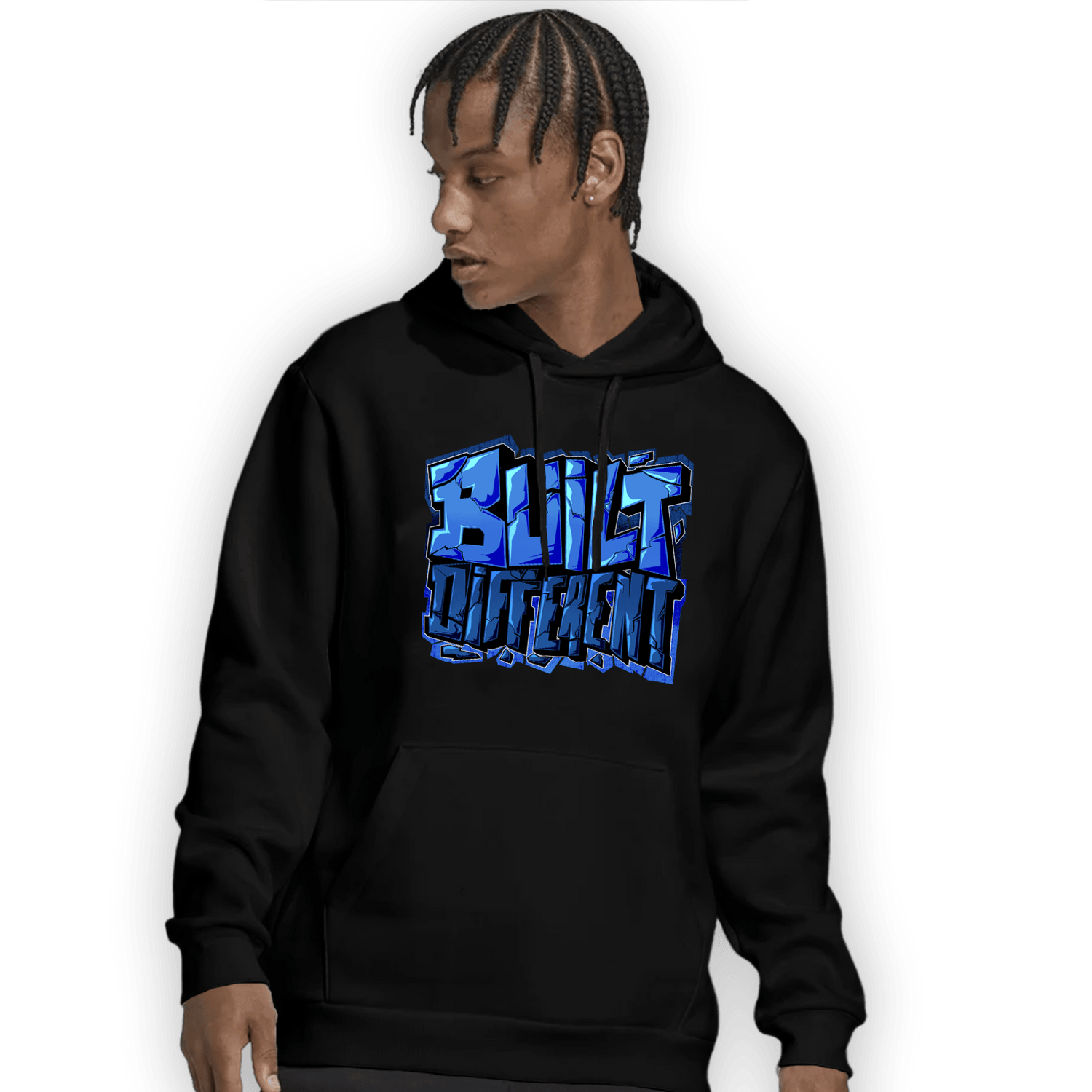 University Blue Toe 1s Hoodie Match Built Different - NastyJamz