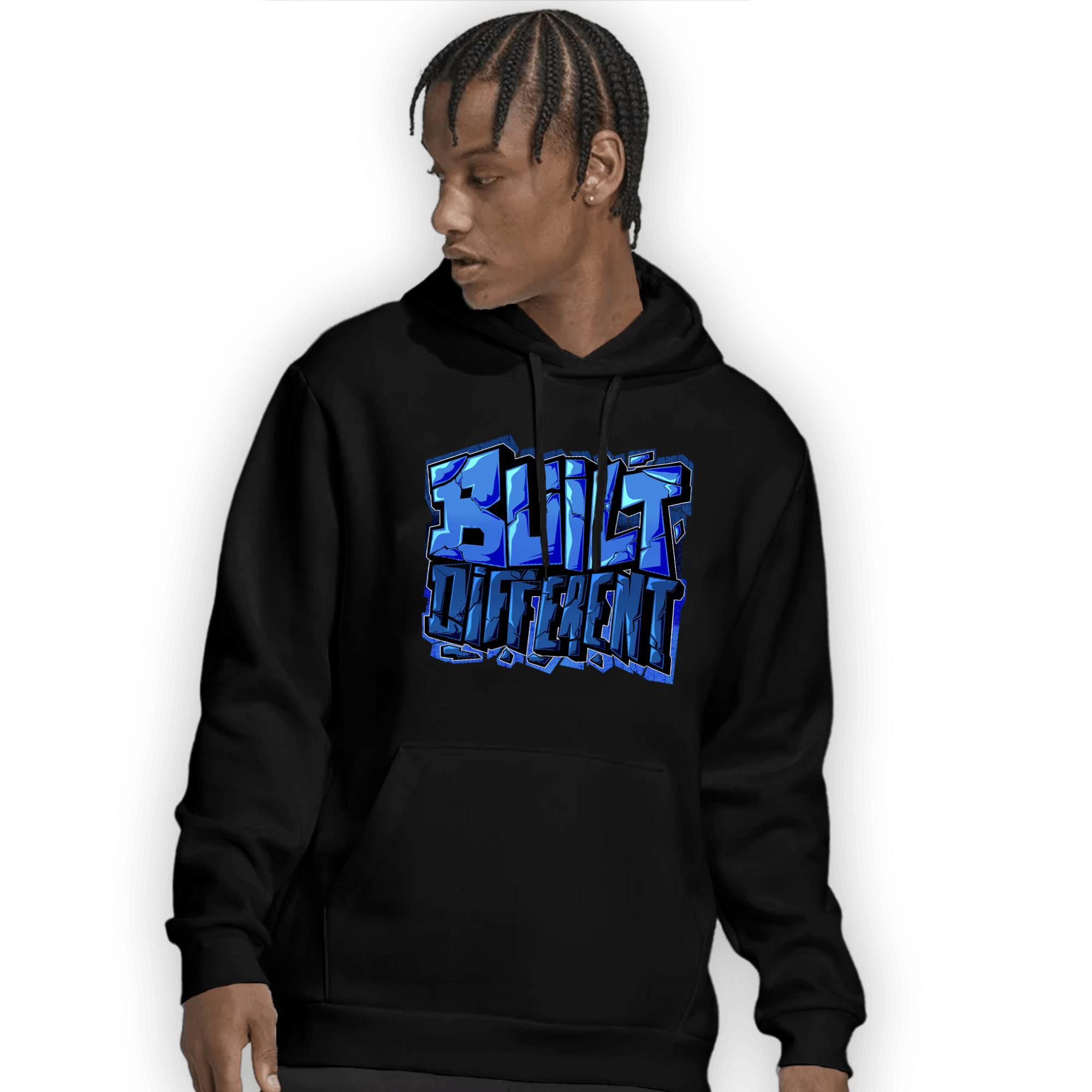 University Blue Toe 1s Hoodie Match Built Different - NastyJamz