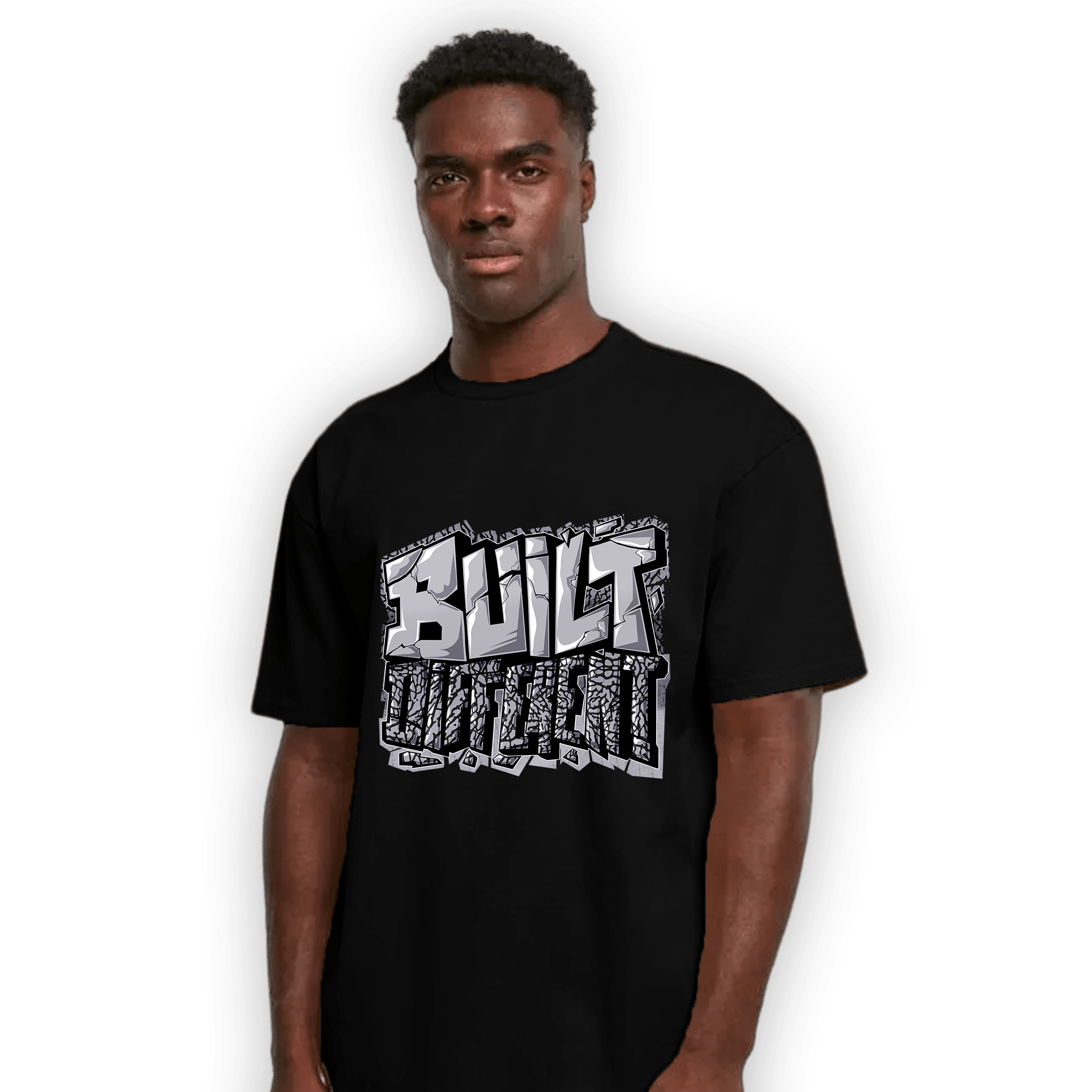 Off Noir 3s T Shirt Match Built Different - NastyJamz