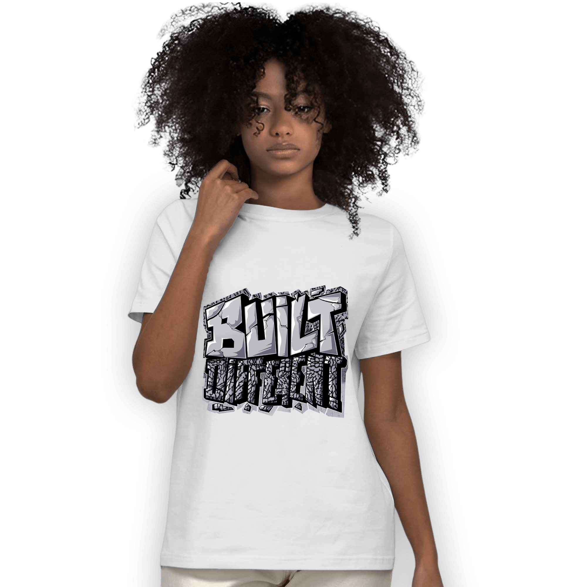 Off Noir 3s T Shirt Match Built Different - NastyJamz