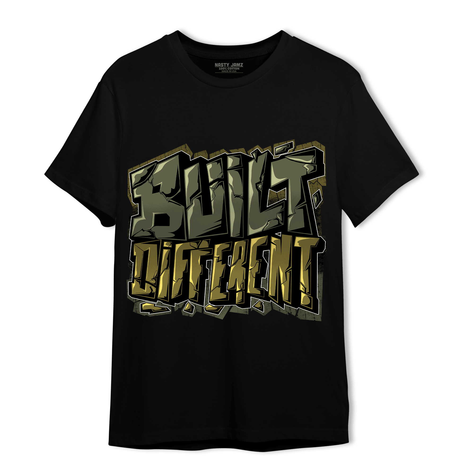 SE Craft Medium Olive 4s T Shirt Match Built Different - NastyJamz