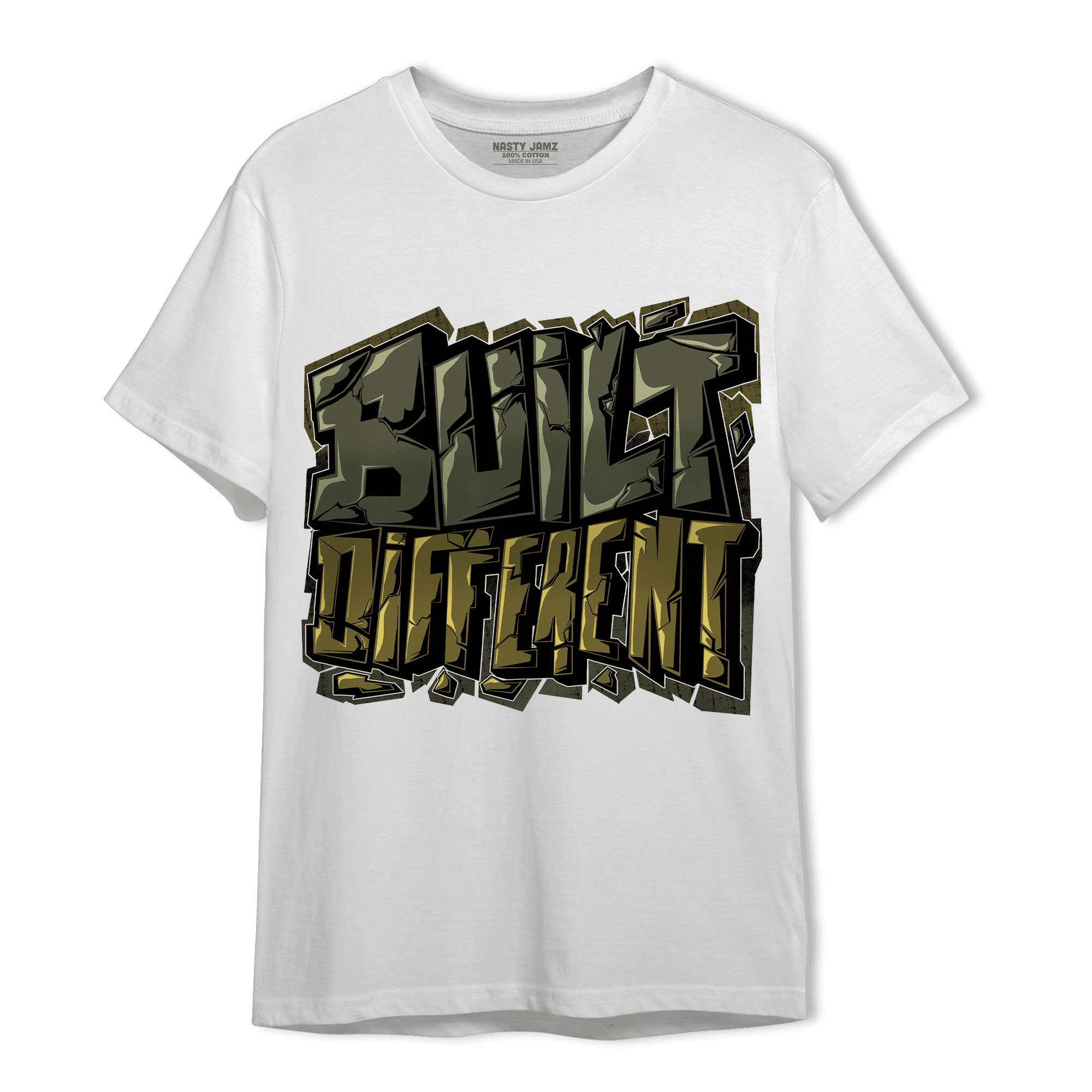SE Craft Medium Olive 4s T Shirt Match Built Different - NastyJamz