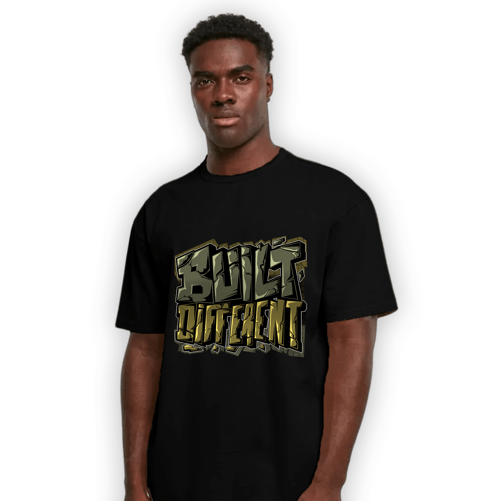 SE Craft Medium Olive 4s T Shirt Match Built Different - NastyJamz