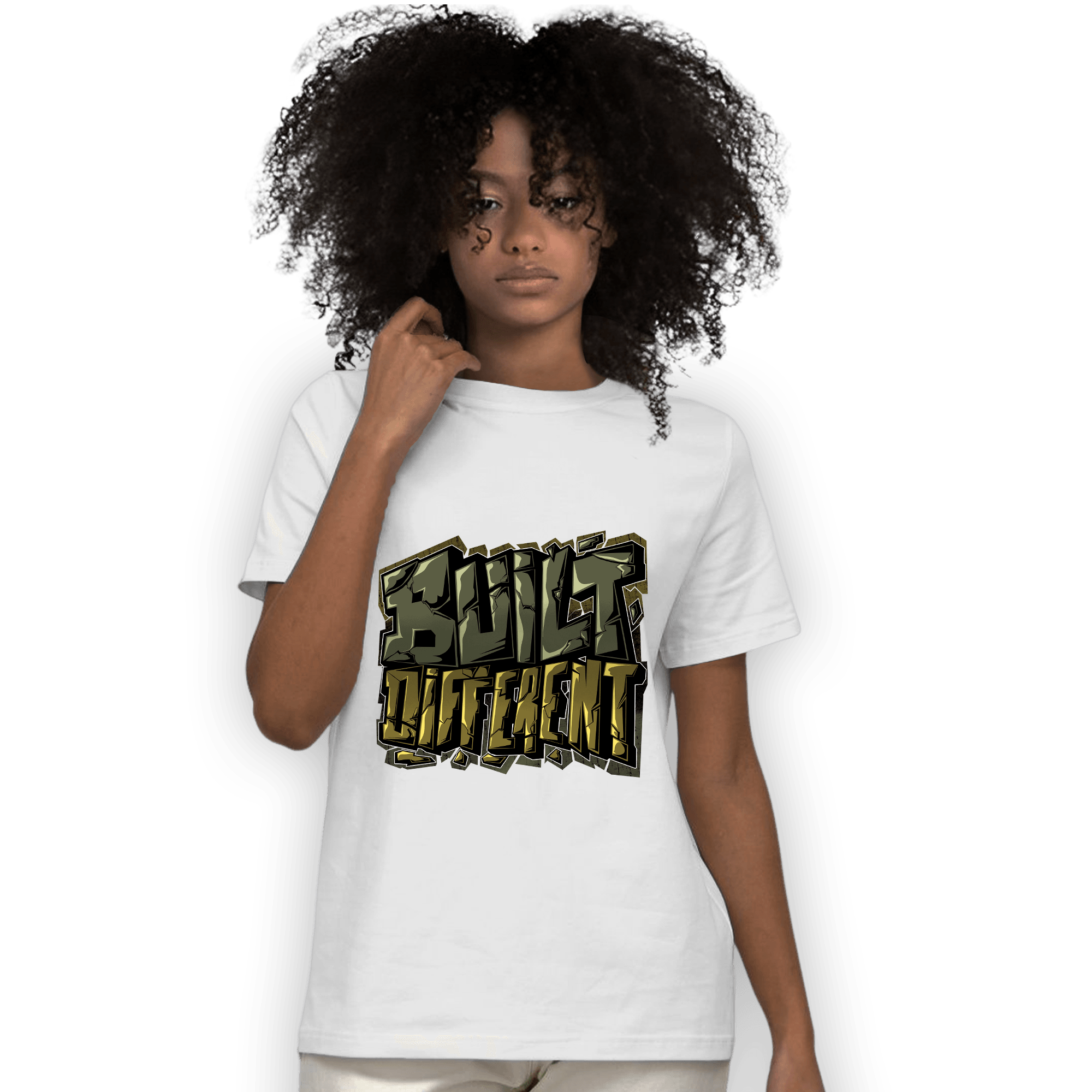 SE Craft Medium Olive 4s T Shirt Match Built Different - NastyJamz