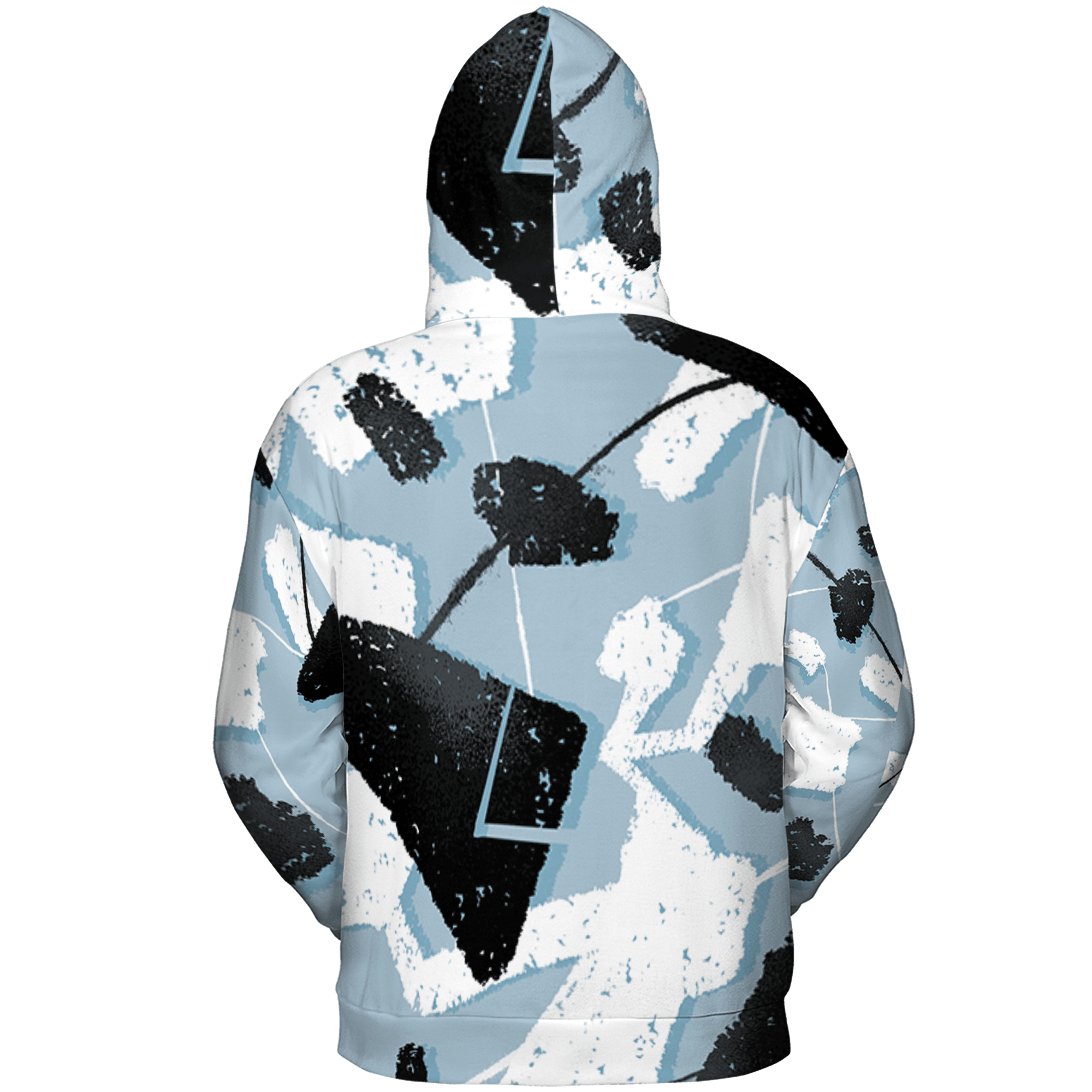 Blue Grey 13s Hoodie Match Built Different 3D All-Over Print Broken - NastyJamz
