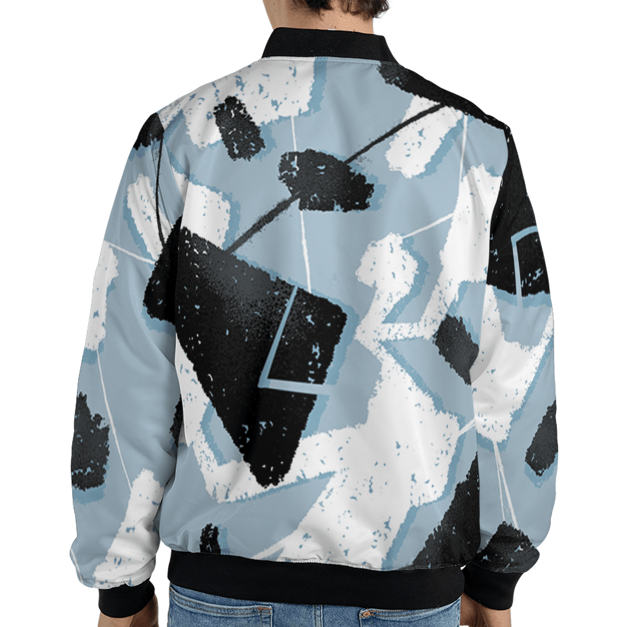 Blue Grey 13s Jacket Match Built Different 3D All-Over Print Broken - NastyJamz