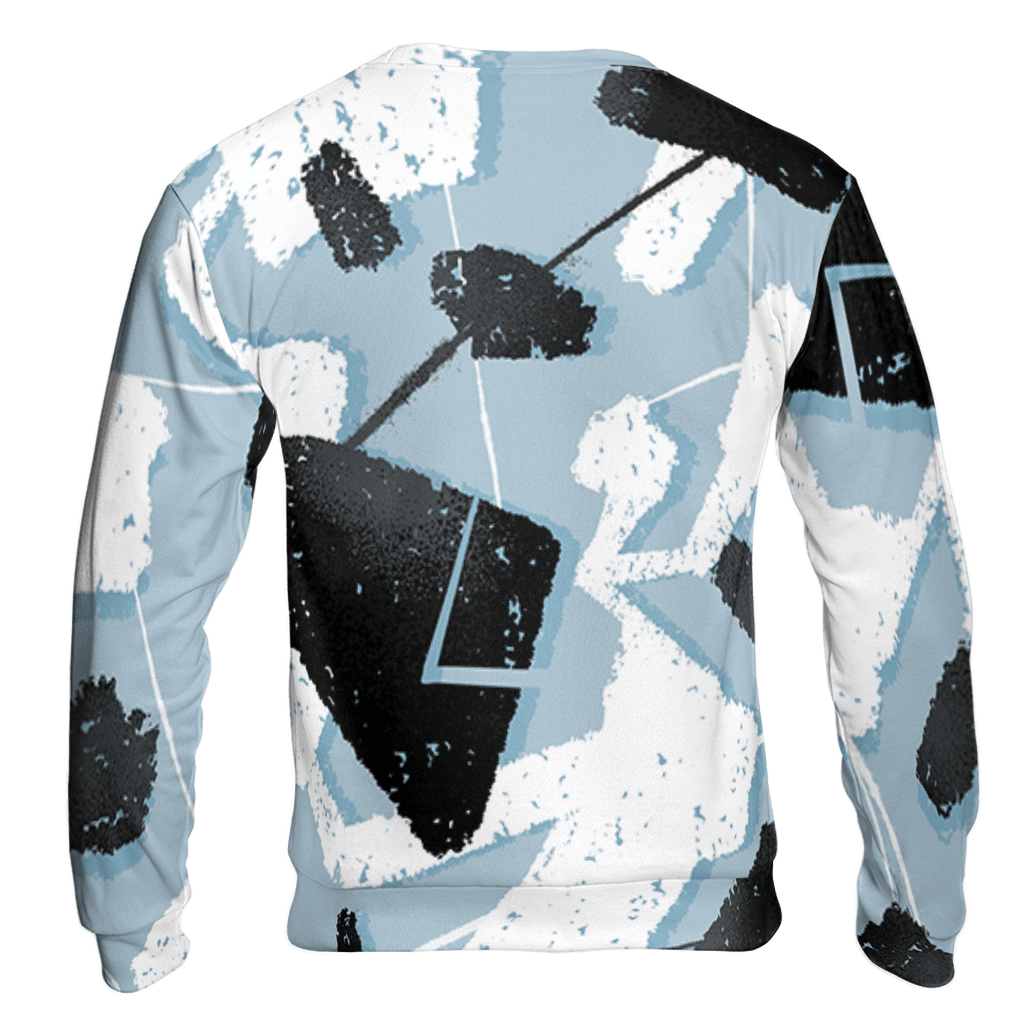 Blue Grey 13s Sweatshirt Match Built Different 3D All-Over Print Broken - NastyJamz